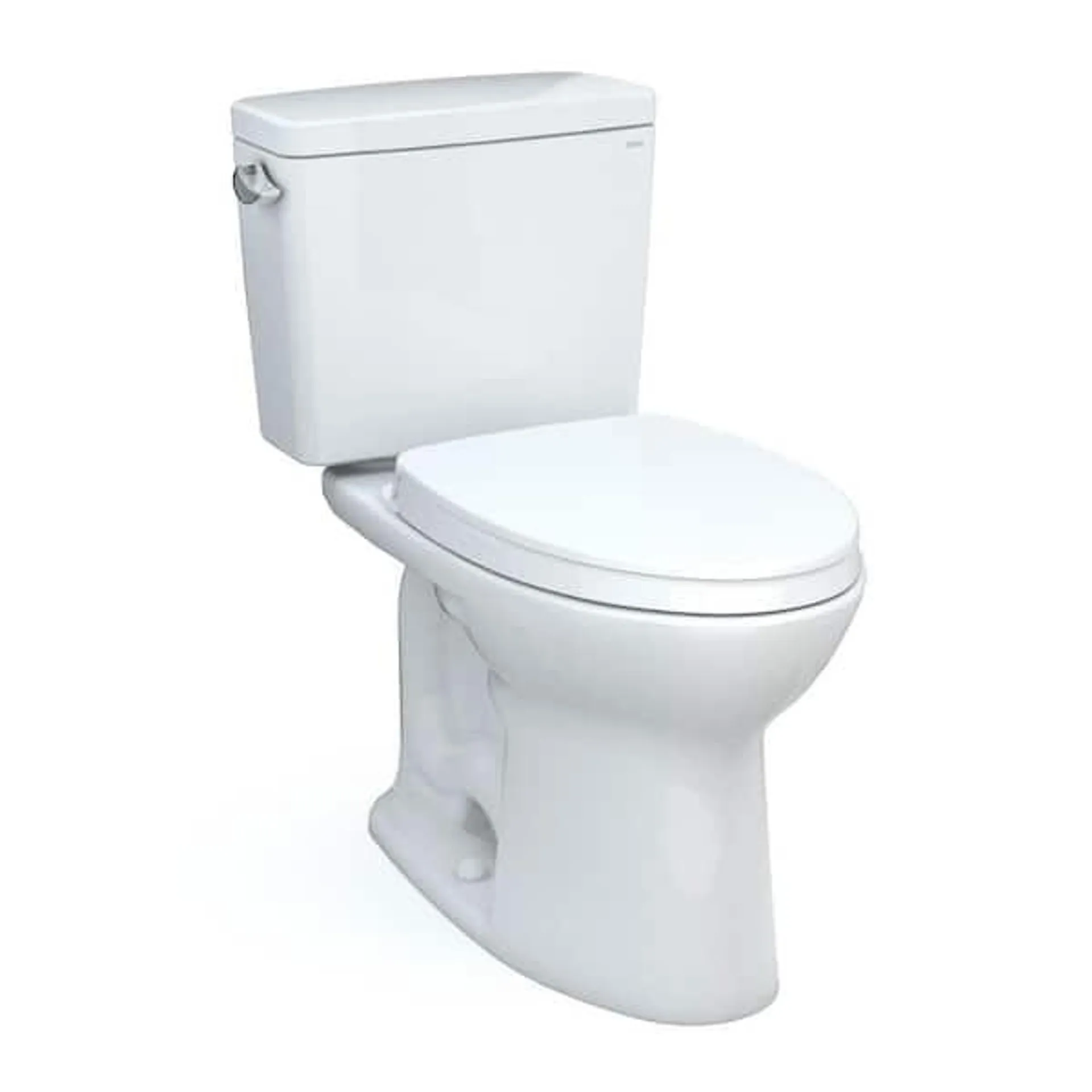 Drake 12 in. Rough In Two-Piece 1.6 GPF Single Flush Elongated Toilet in Cotton White, SoftClose Seat Included