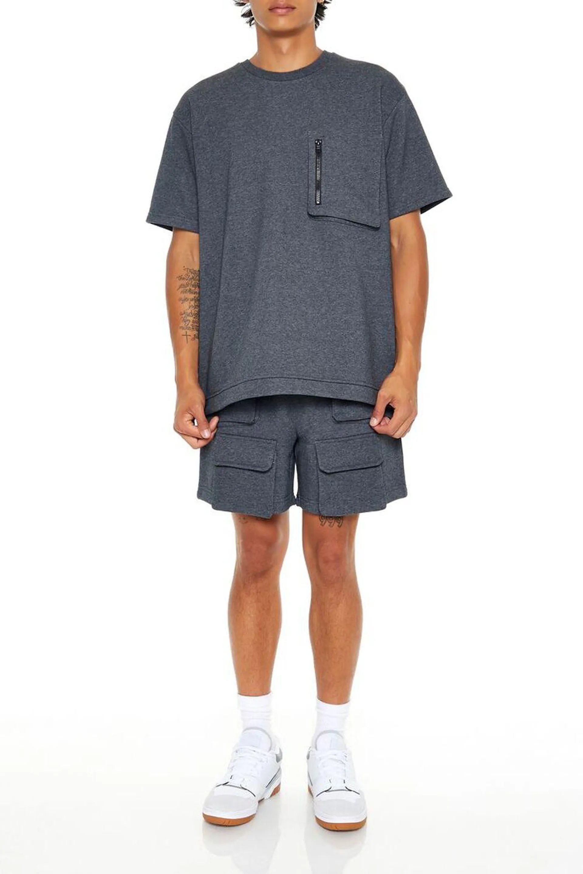 Heathered Cargo Shorts