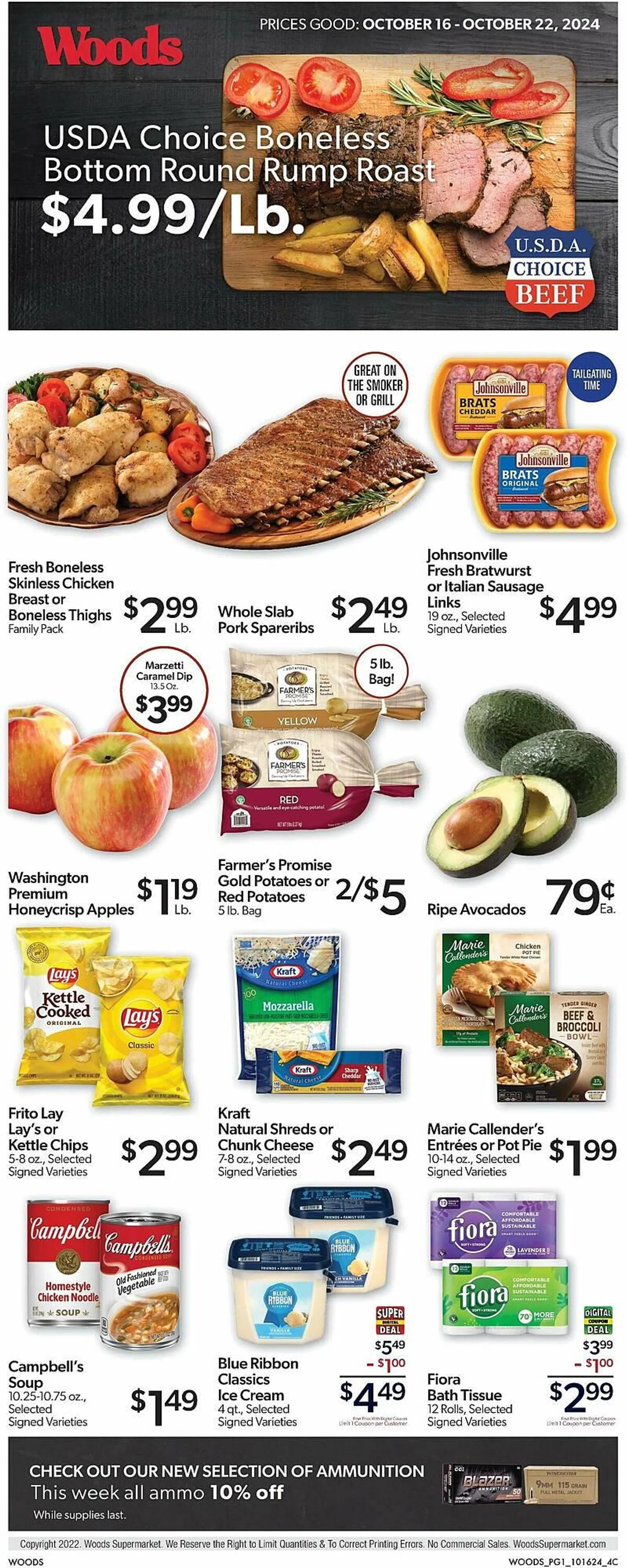 Woods Supermarket Weekly Ad - 1