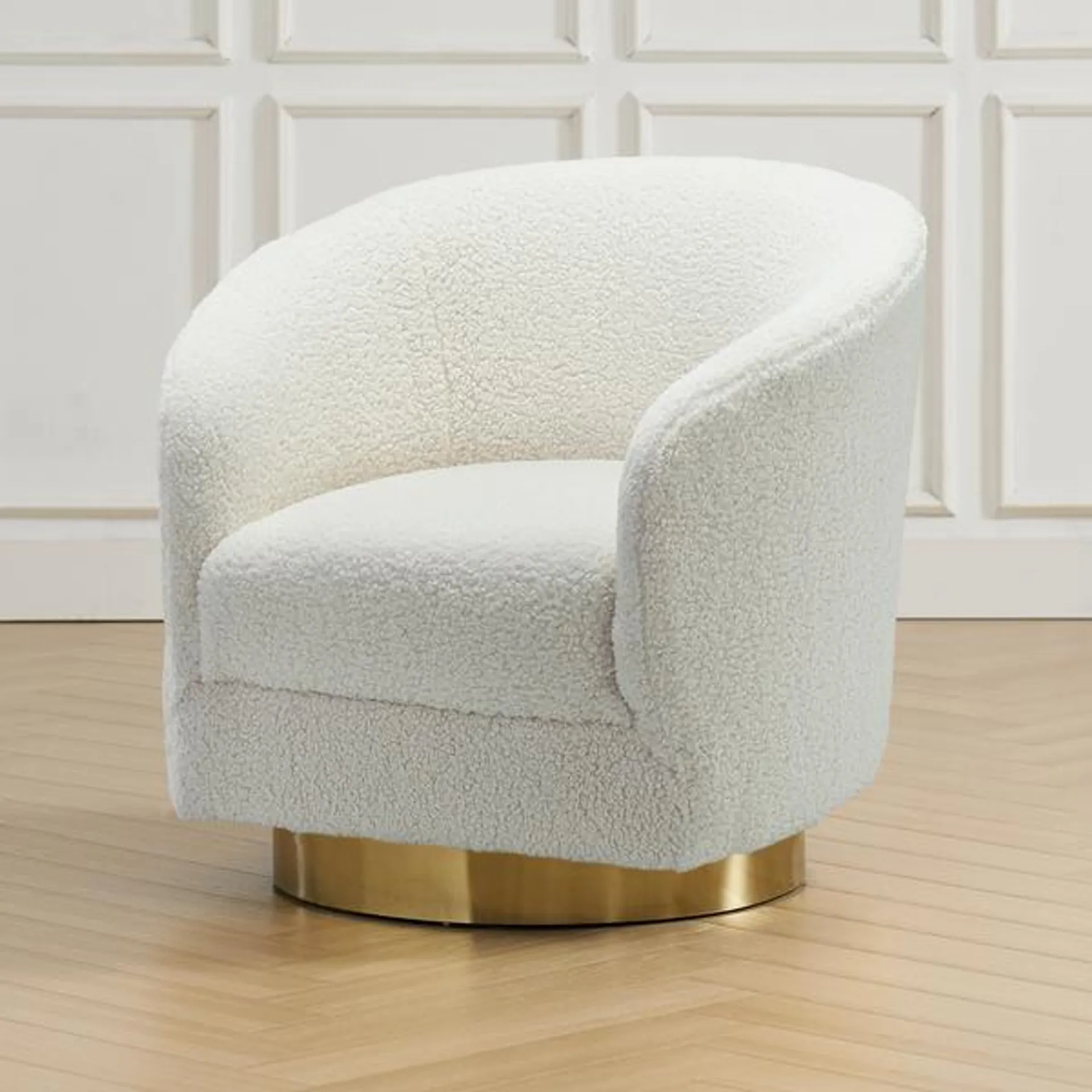 Victoria Swivel Chair - Ivory