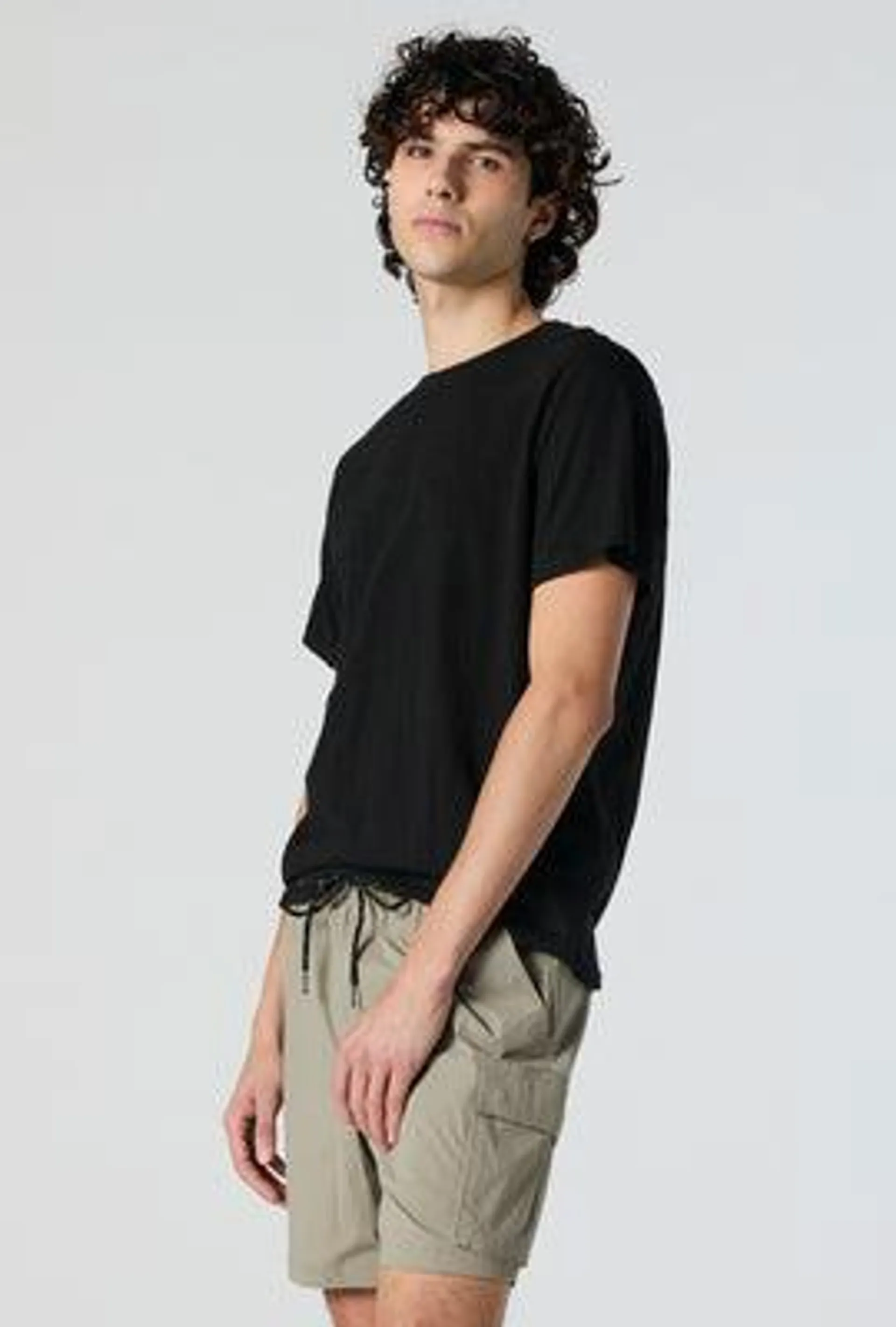 Nylon Drawstring Cargo Short