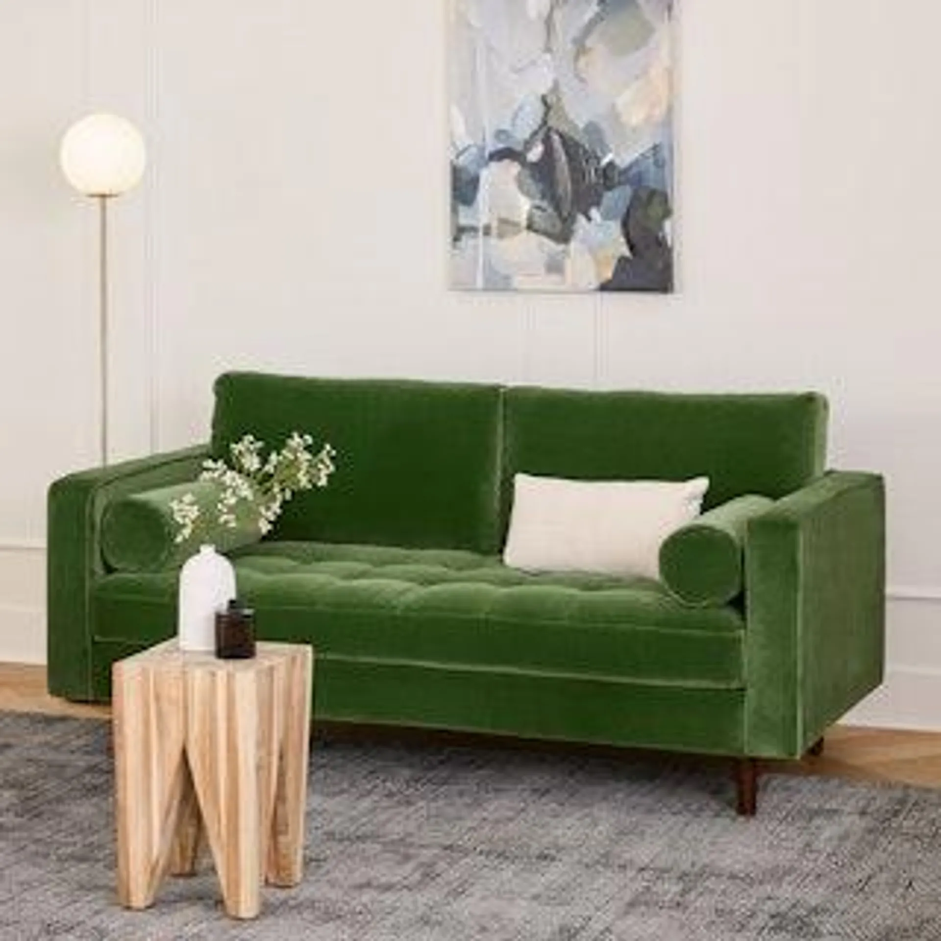 Sven Grass Green 72" Sofa