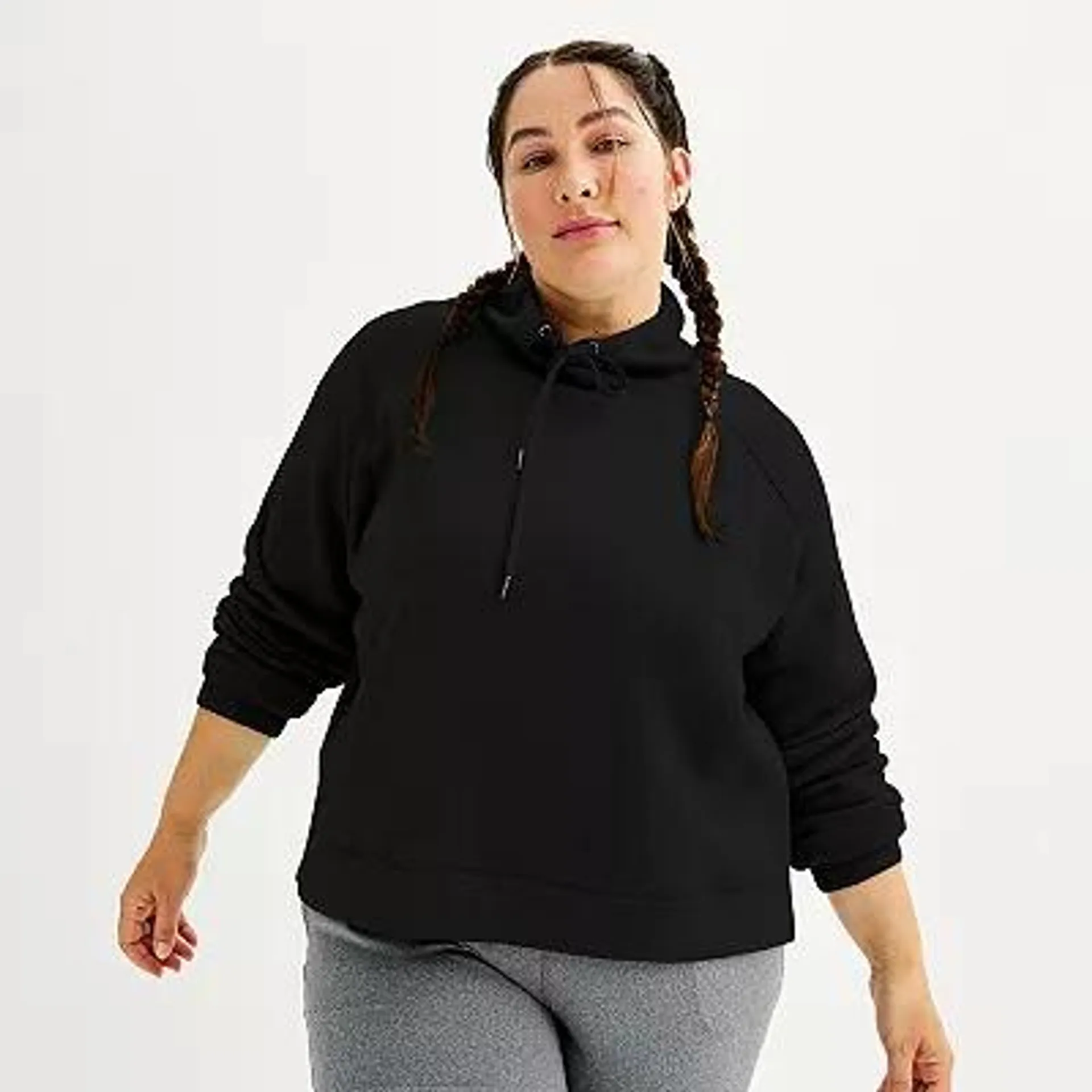 Plus Size Tek Gear® Ultrasoft Fleece Cowl Sweatshirt