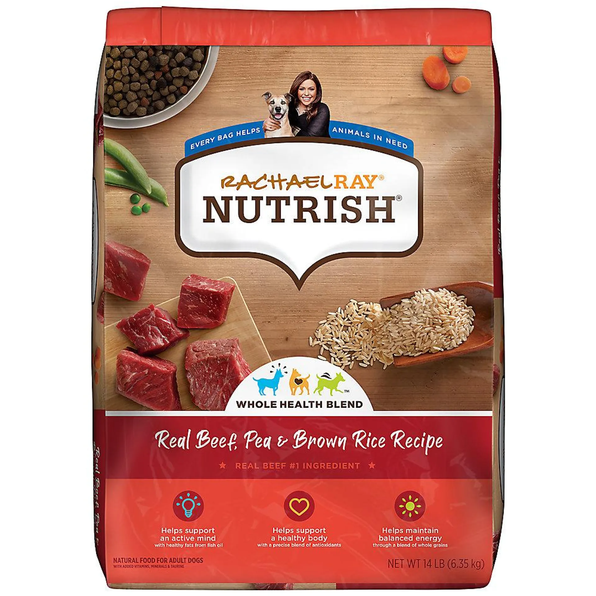 Rachael Ray Nutrish Dry Dog Food All Life Stage - Beef, Pea, Brown Rice