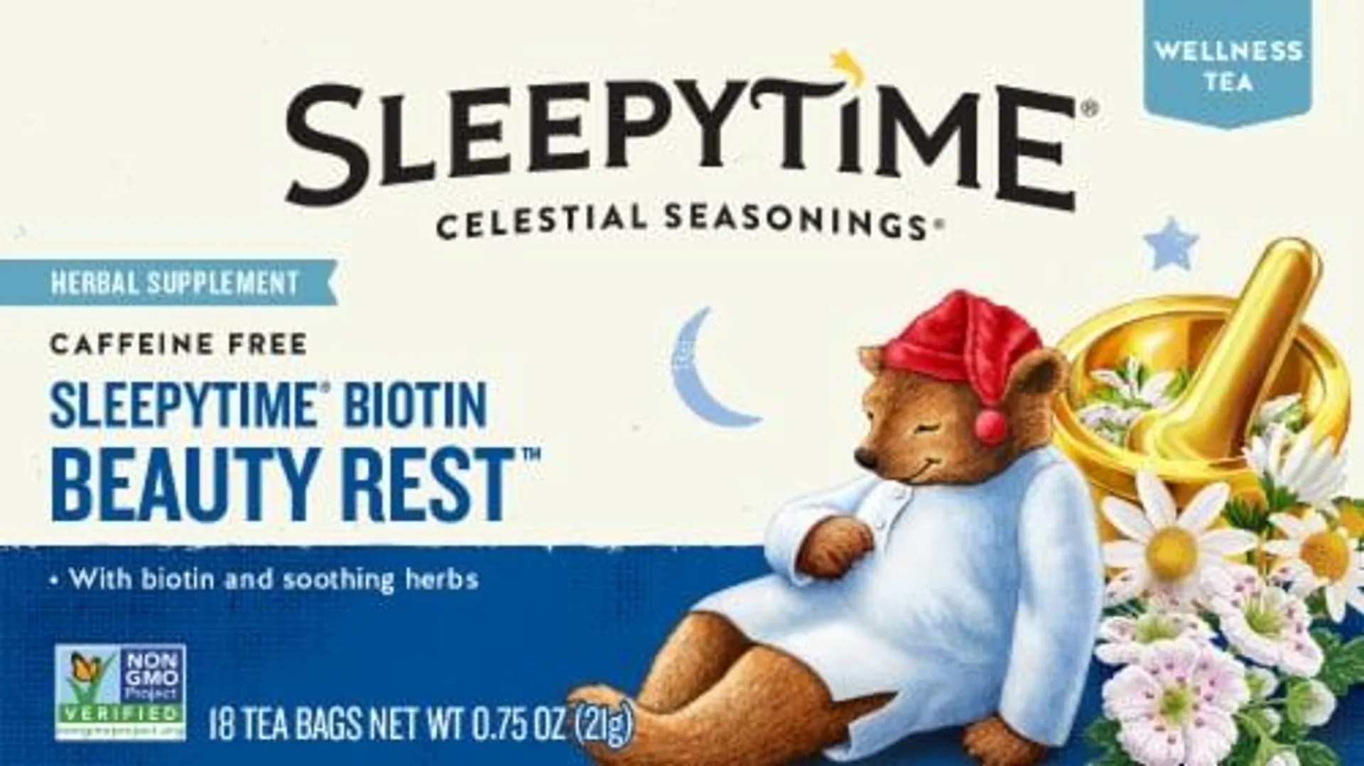 Celestial Seasonings® Sleepytime® Biotin Beauty Rest™ Tea Bags