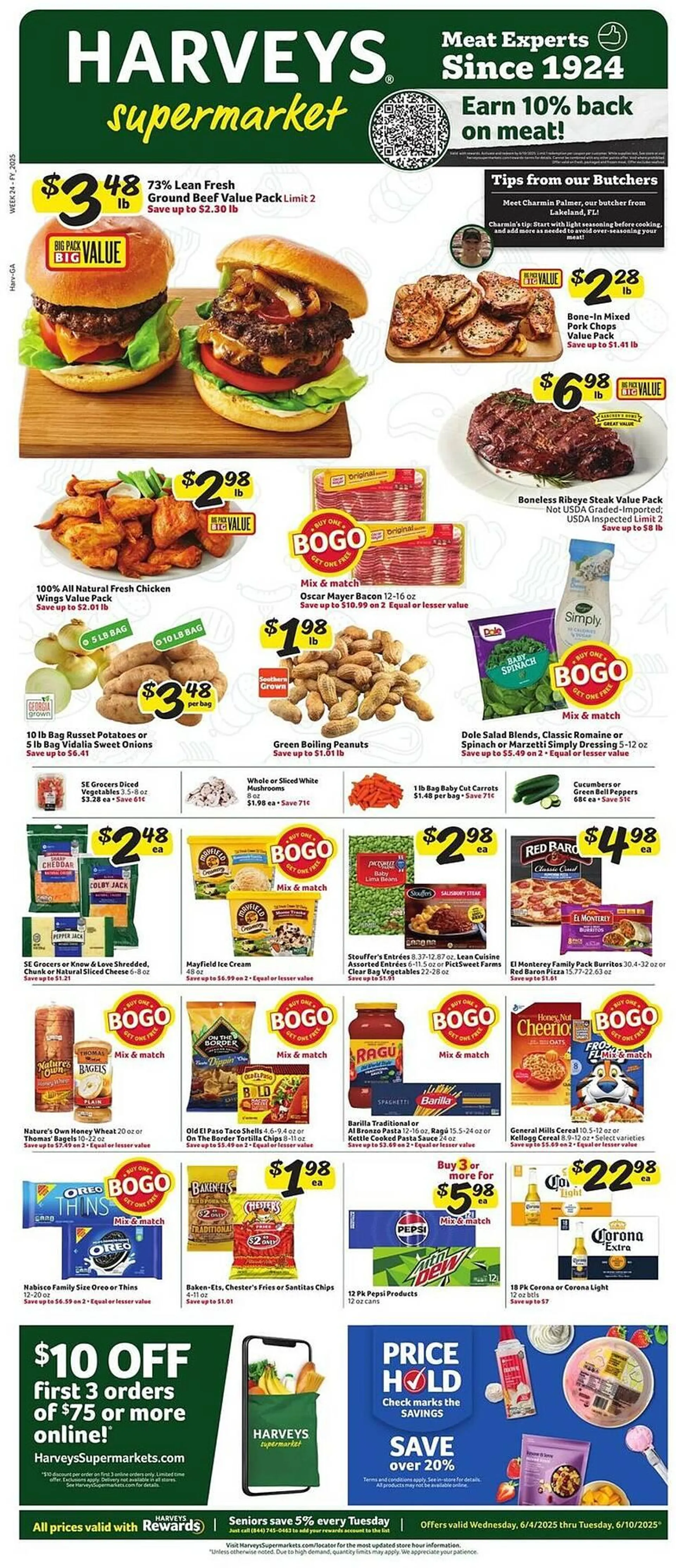 Weekly ad Harveys Supermarkets Weekly Ad from June 4 to June 10 2025 - Page 1