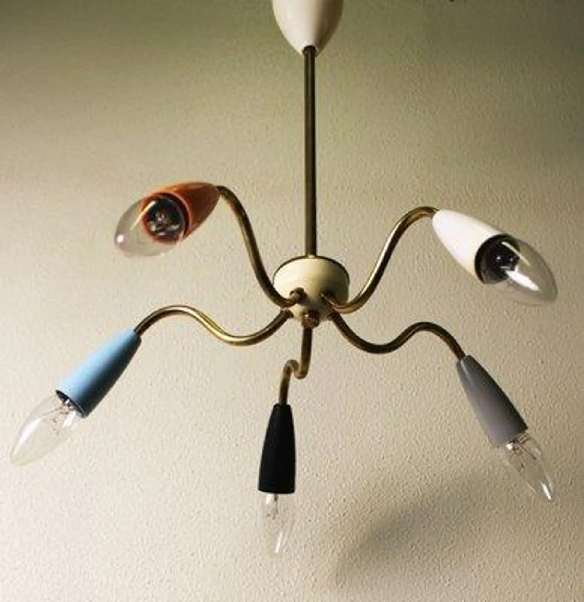 Vintage Spider Chandelier, 1970s