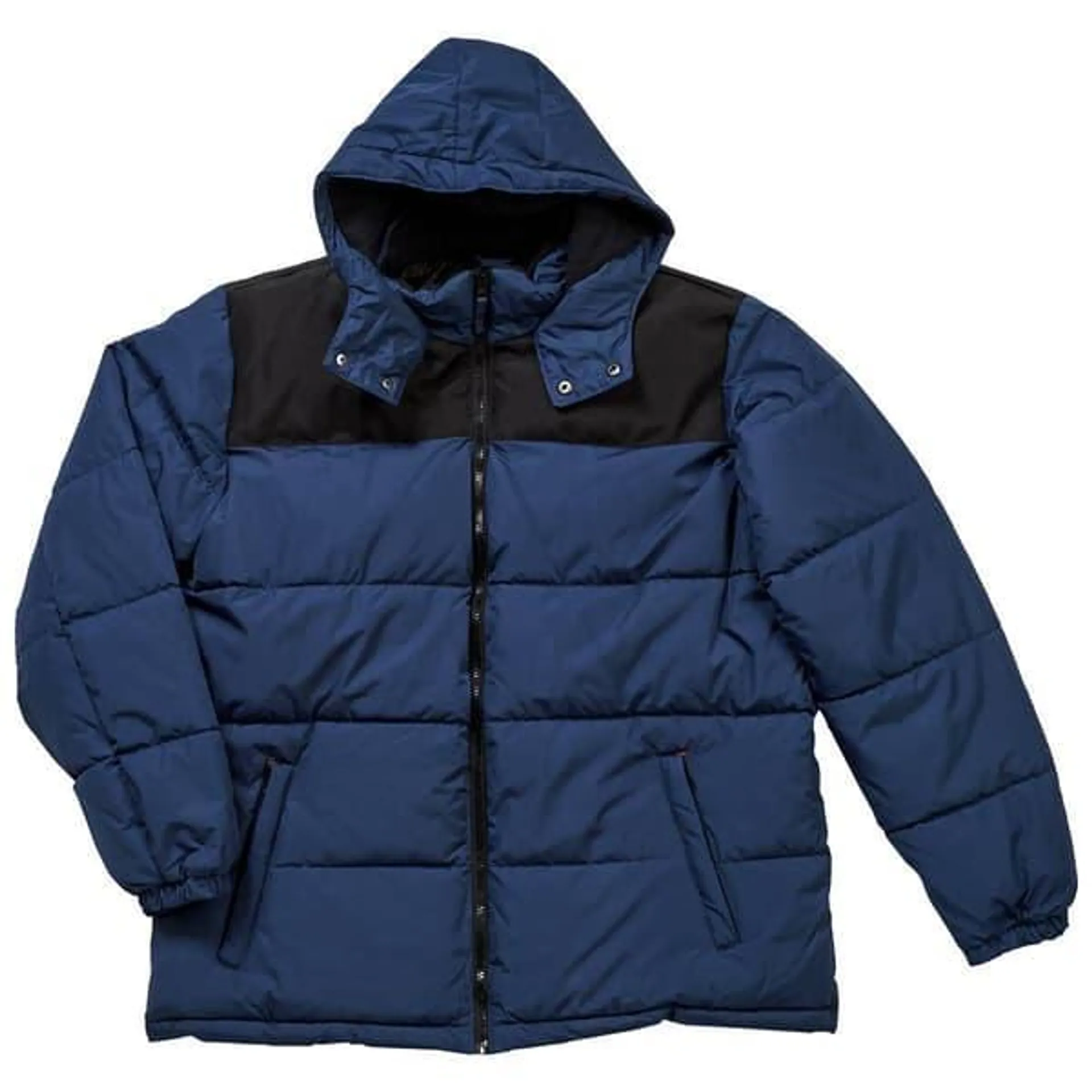 Mens Axcent Color Block Puffer Coat