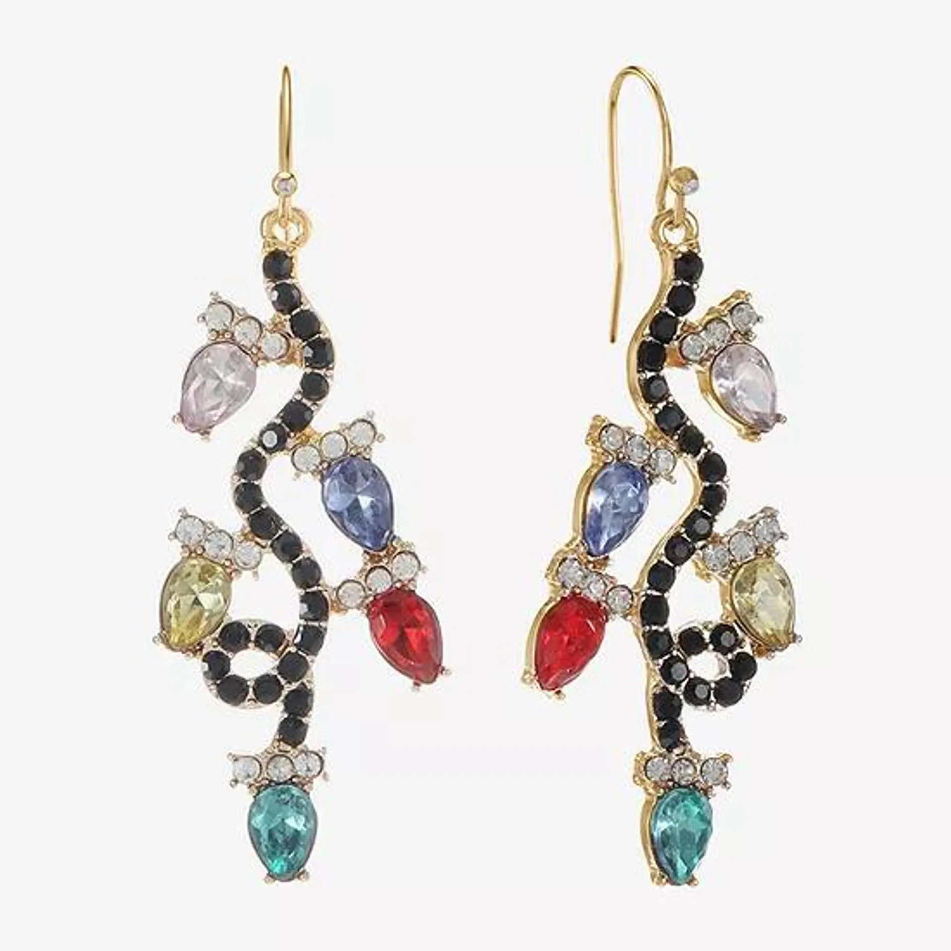 Bijoux Bar Multi Holiday Lights Drop Earrings