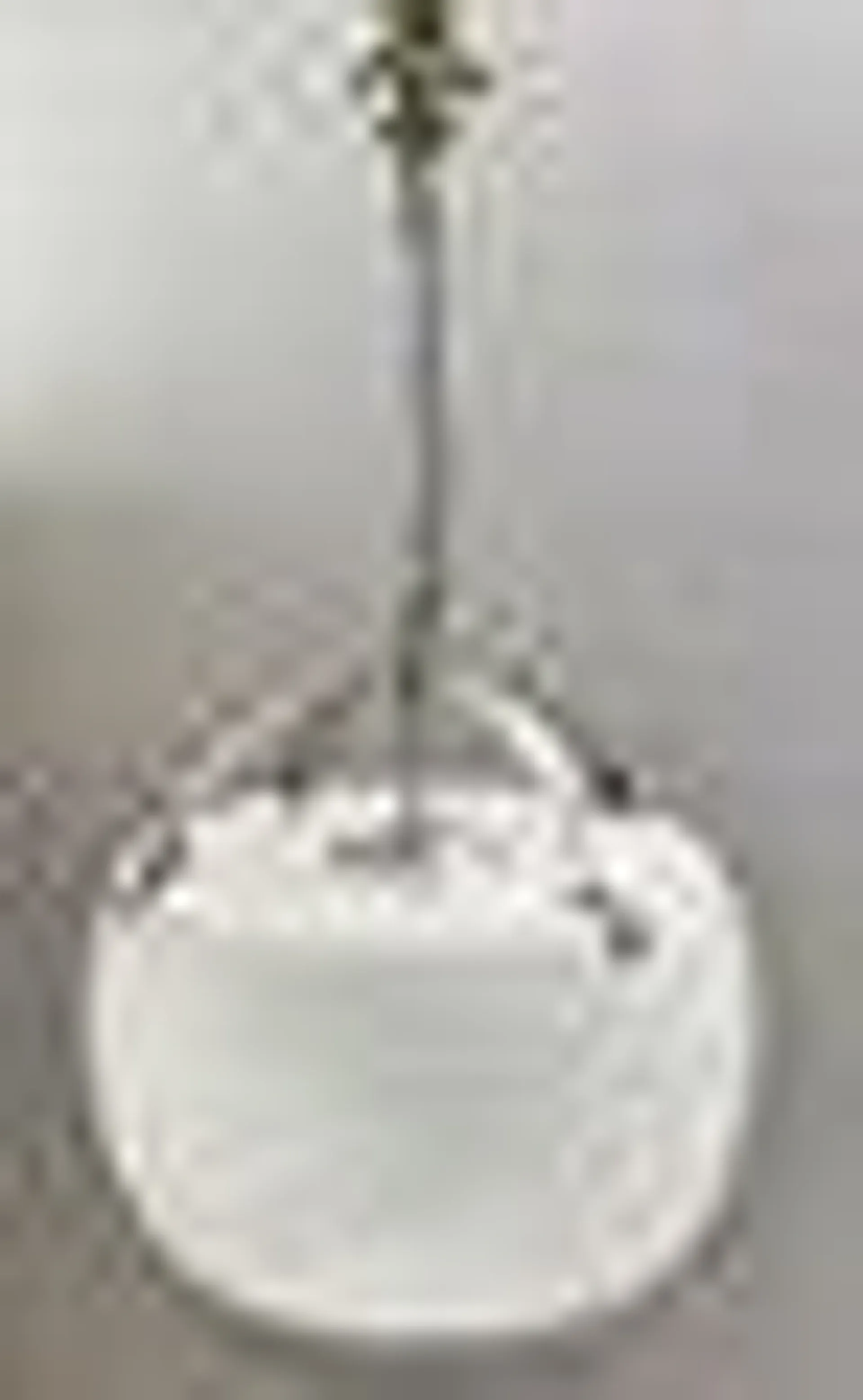 Large White Hanging Lamp attributed to Vico Magistretti for Artemide, 1962