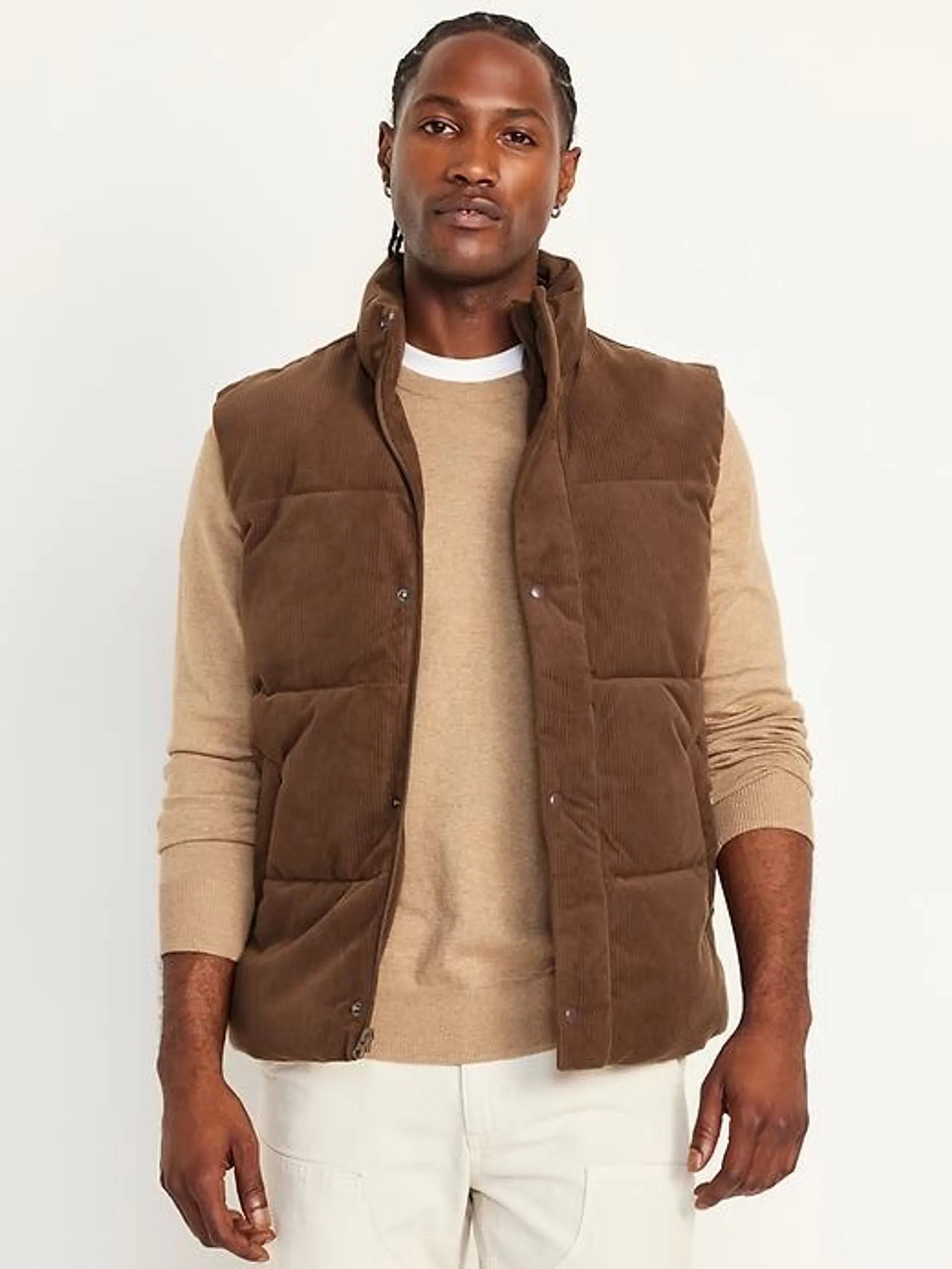 Corduroy Puffer Vest