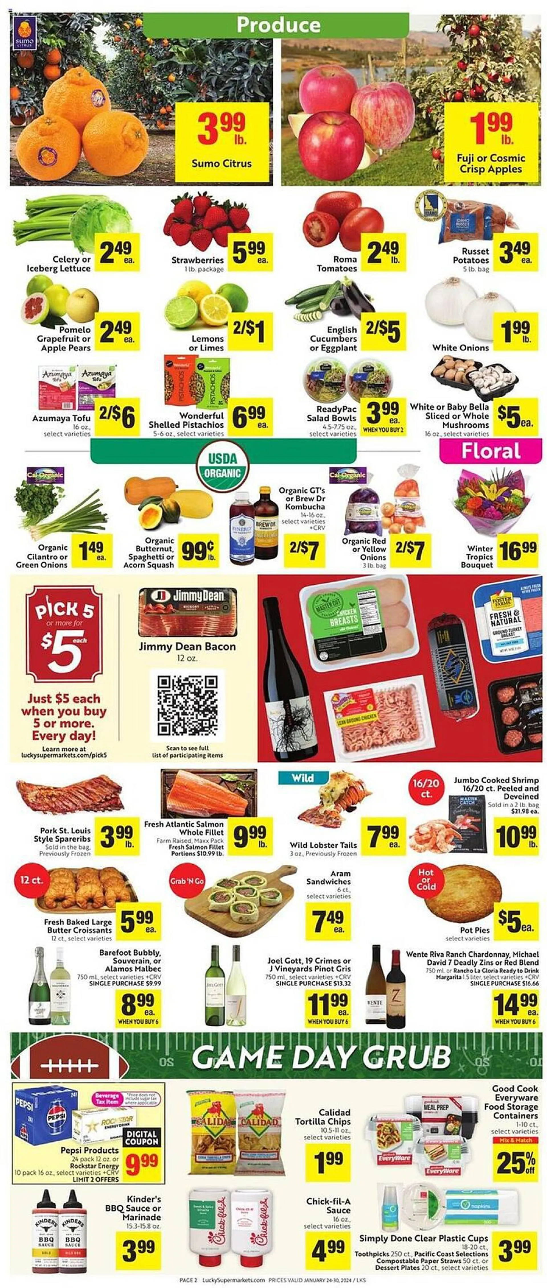 Weekly ad Lucky Supermarkets Weekly Ad from January 24 to January 30 2024 - Page 2