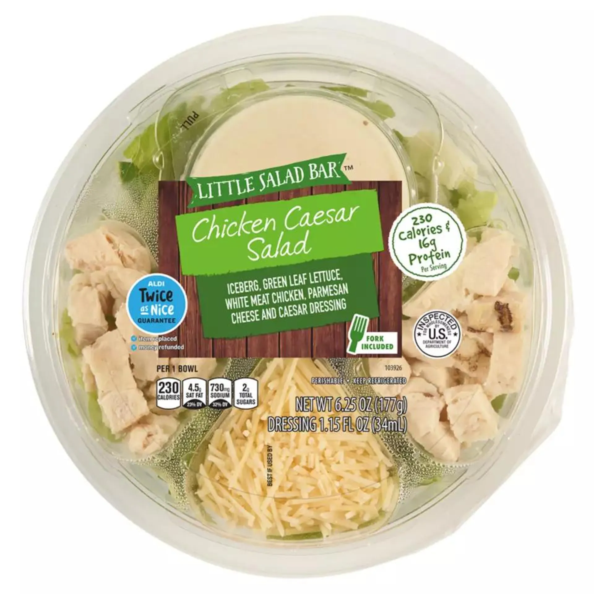 Chicken Caesar Salad Bowl, 6.25 oz