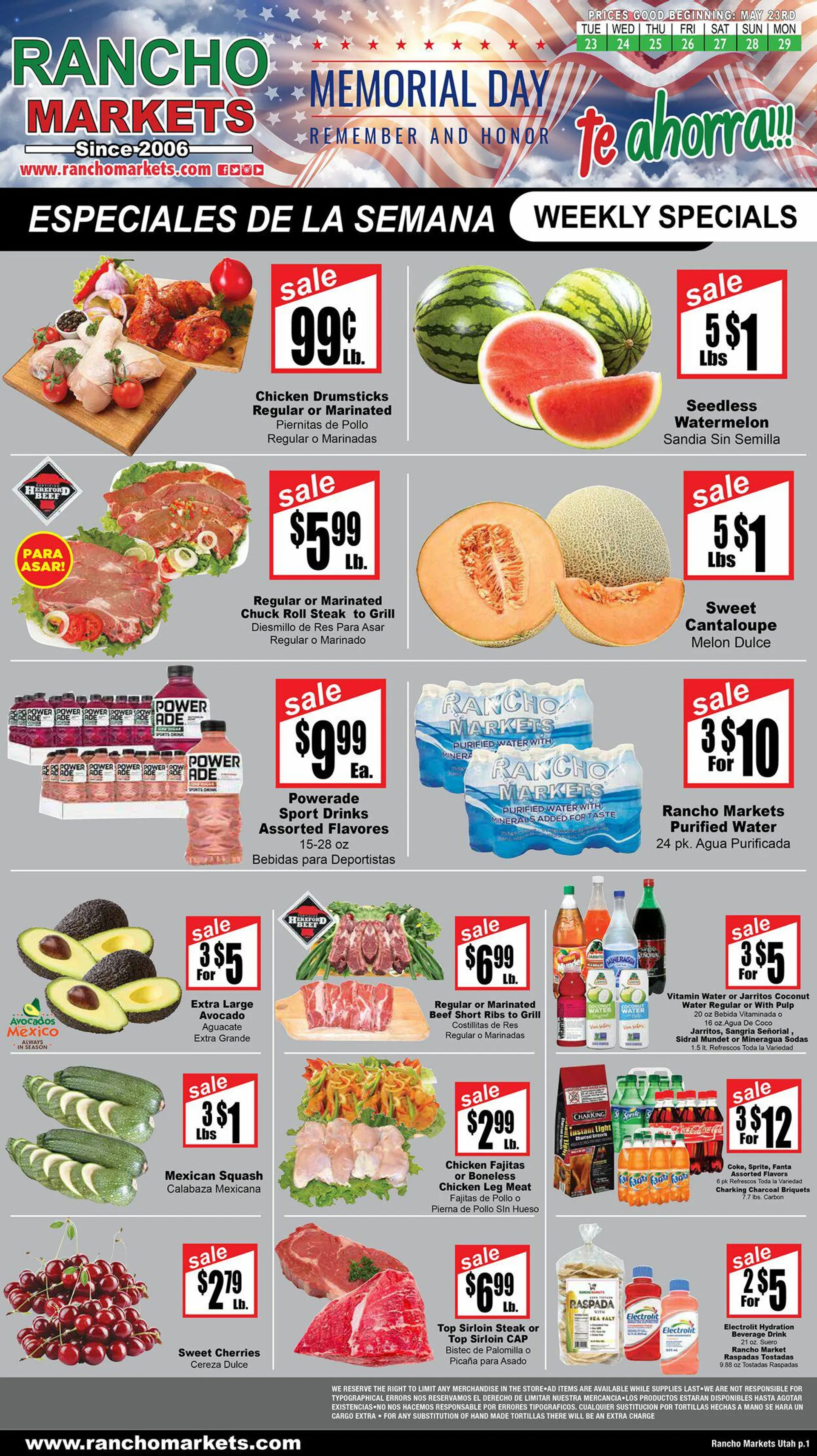 Rancho Markets Current weekly ad - 1