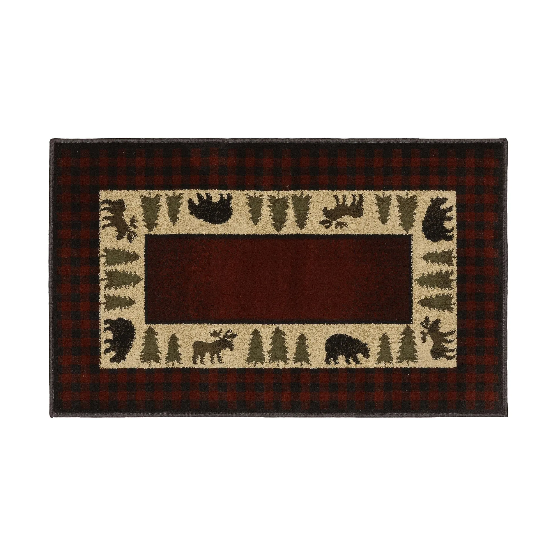 Vista Bear and Moose Rug, 30" x 50"