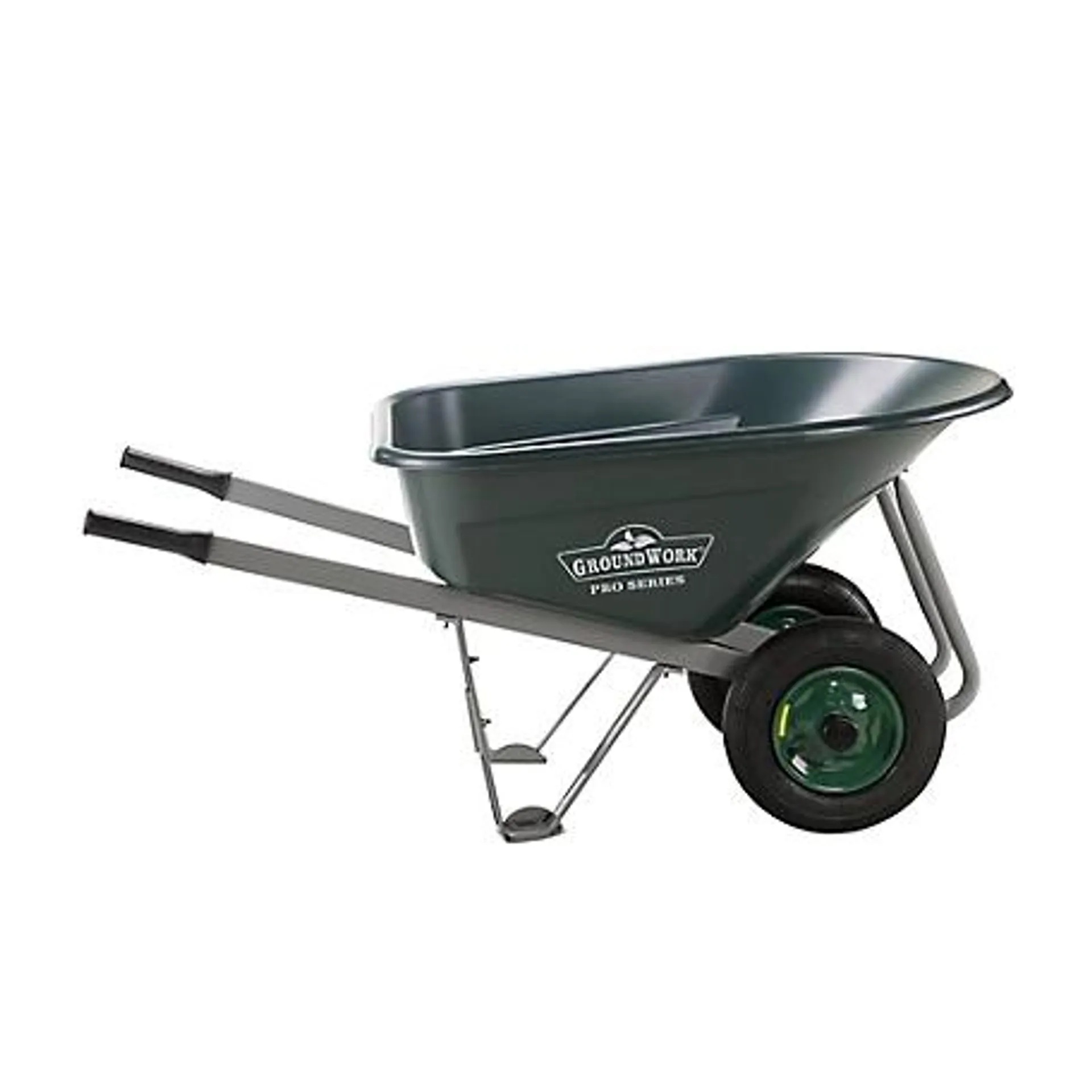 GroundWork 8 cu. ft. 600 lb. Capacity Mega-Load Wheelbarrow