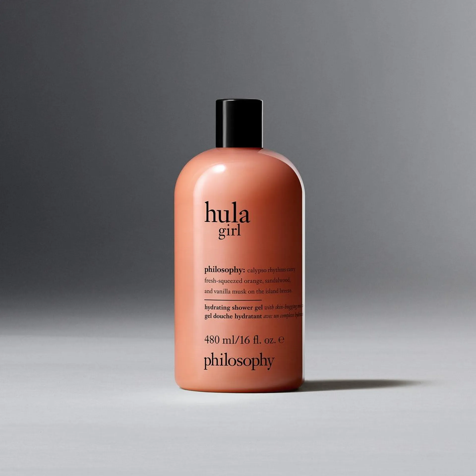 hula girl hydrating shower gel