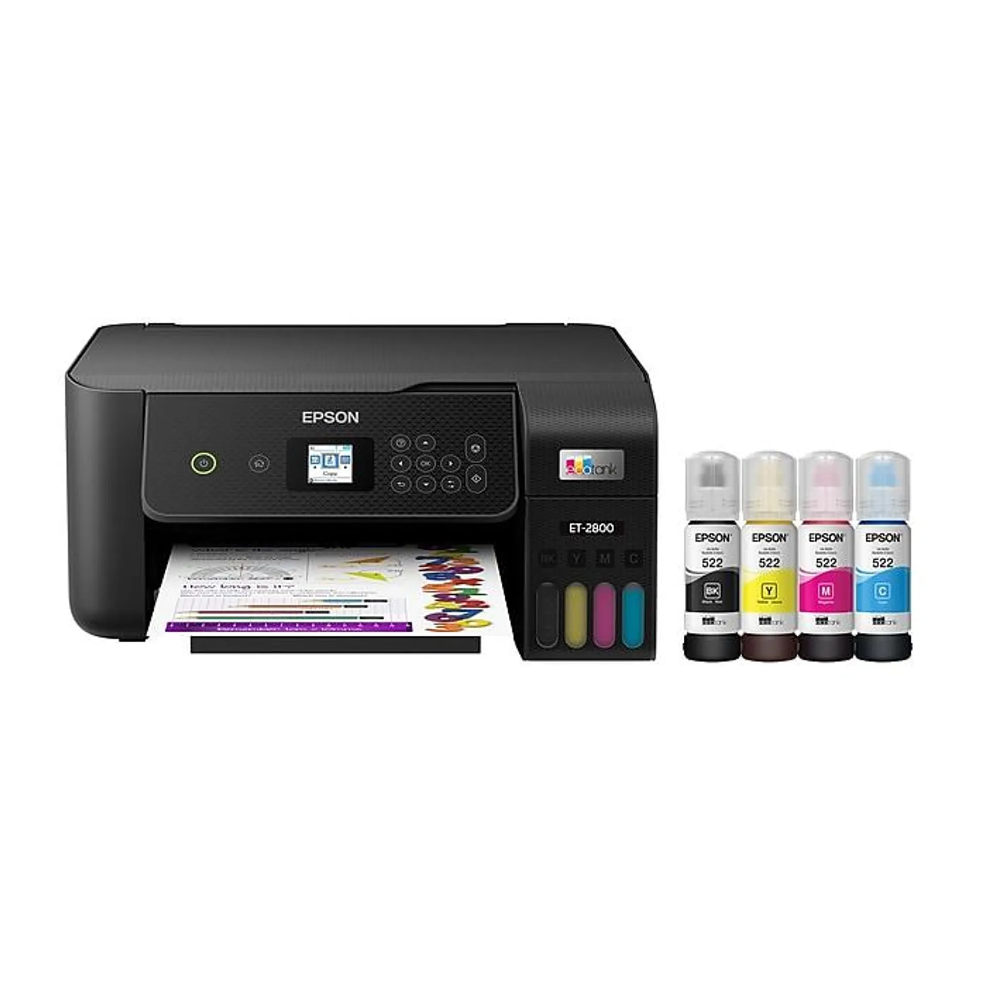 Epson EcoTank ET-2800-B Wireless Color Inkjet Printer,