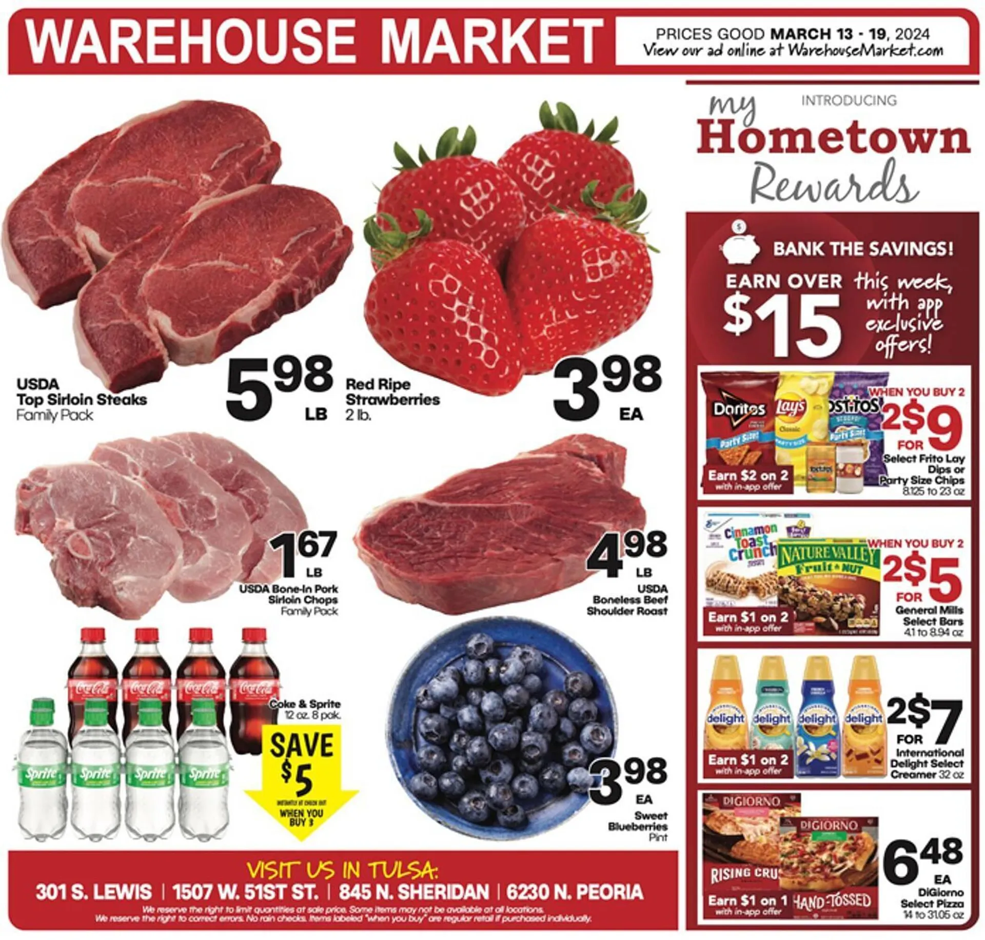 Weekly ad Warehouse Market Weekly Ad from March 13 to March 19 2024 - Page 1