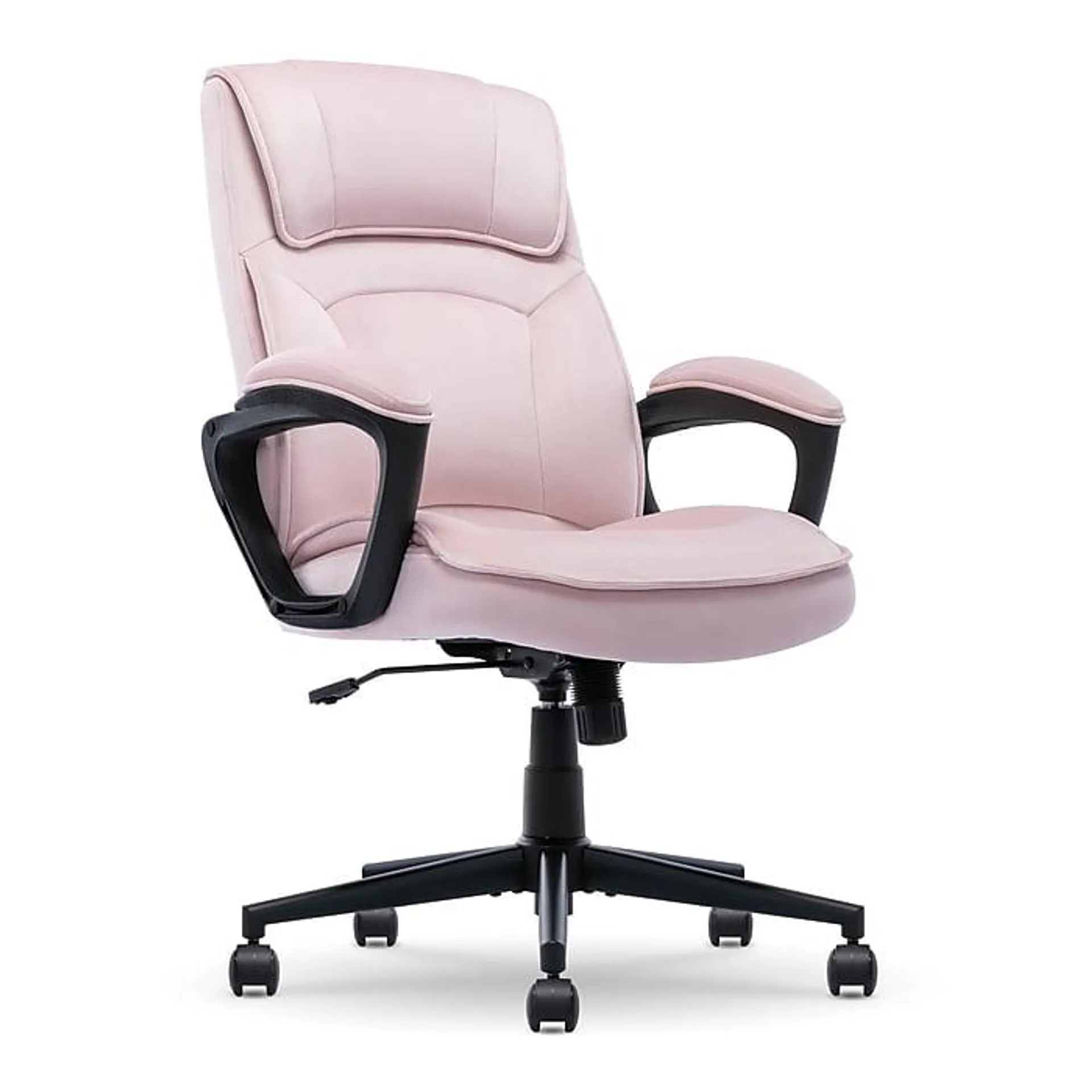 Serta Comfort Classic Ergonomic Velvet Fabric Swivel Executive Chair,