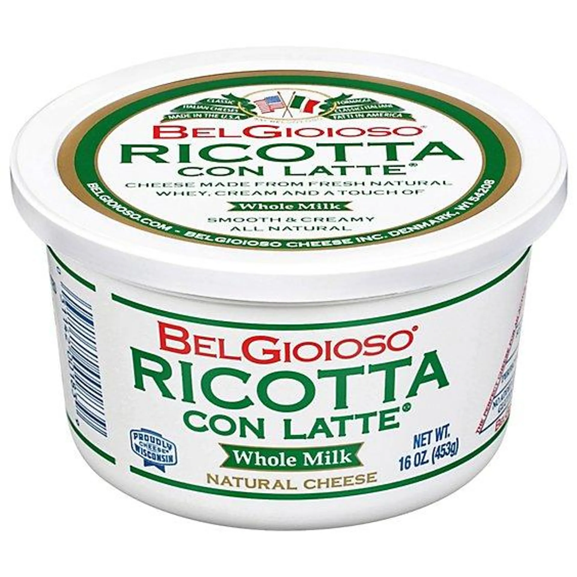 BelGioioso Fresh Ricotta Cheese Whole Milk Cup - 16 Oz