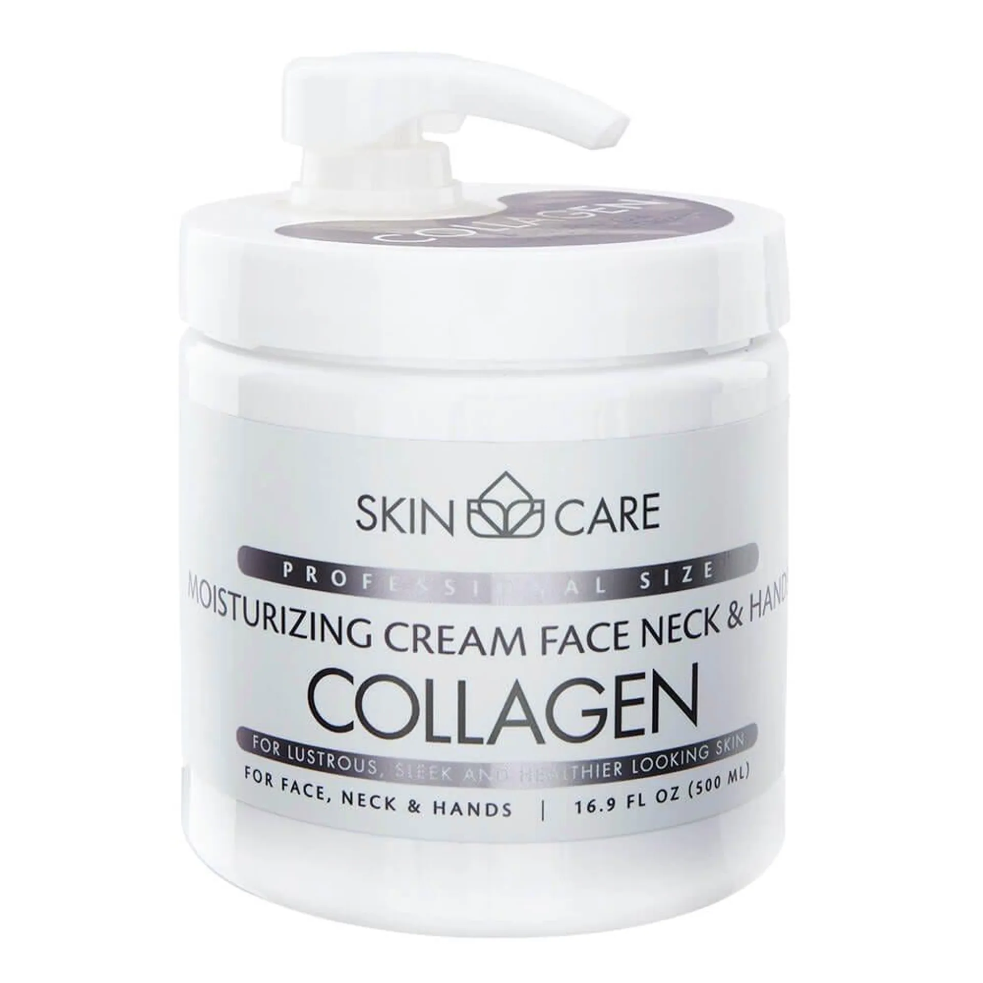 Skin Care Moisturizing Face, Neck, and Hand Collagen Cream, 16.9 oz