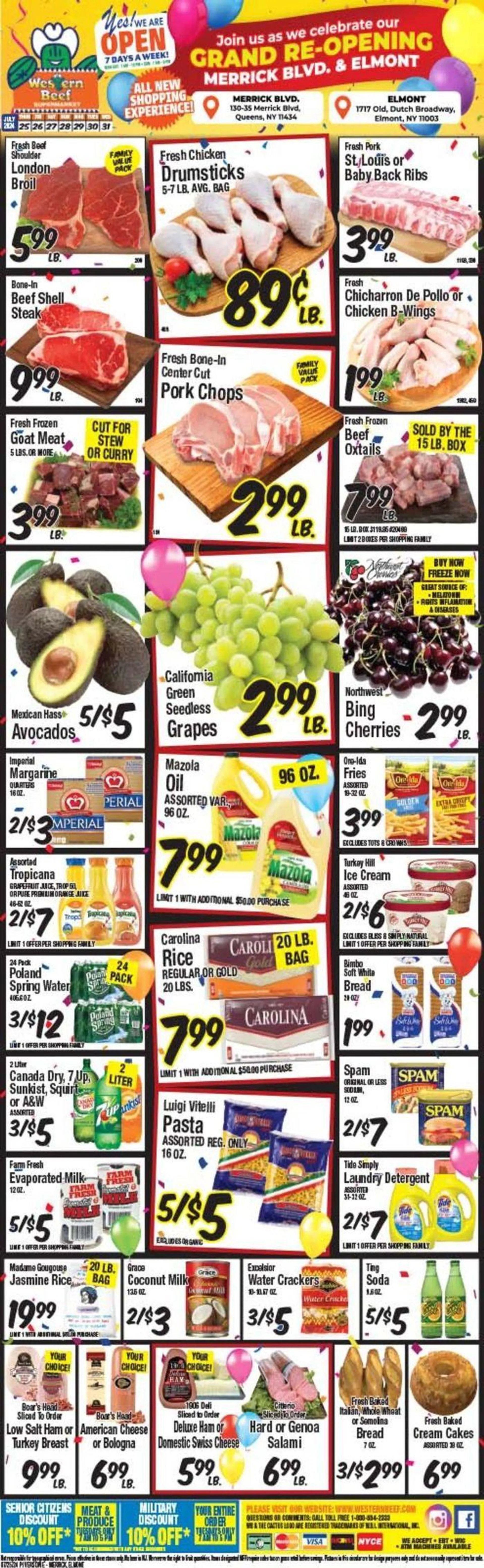 Weekly ad Grand Re-Opening from July 25 to July 31 2024 - Page 1