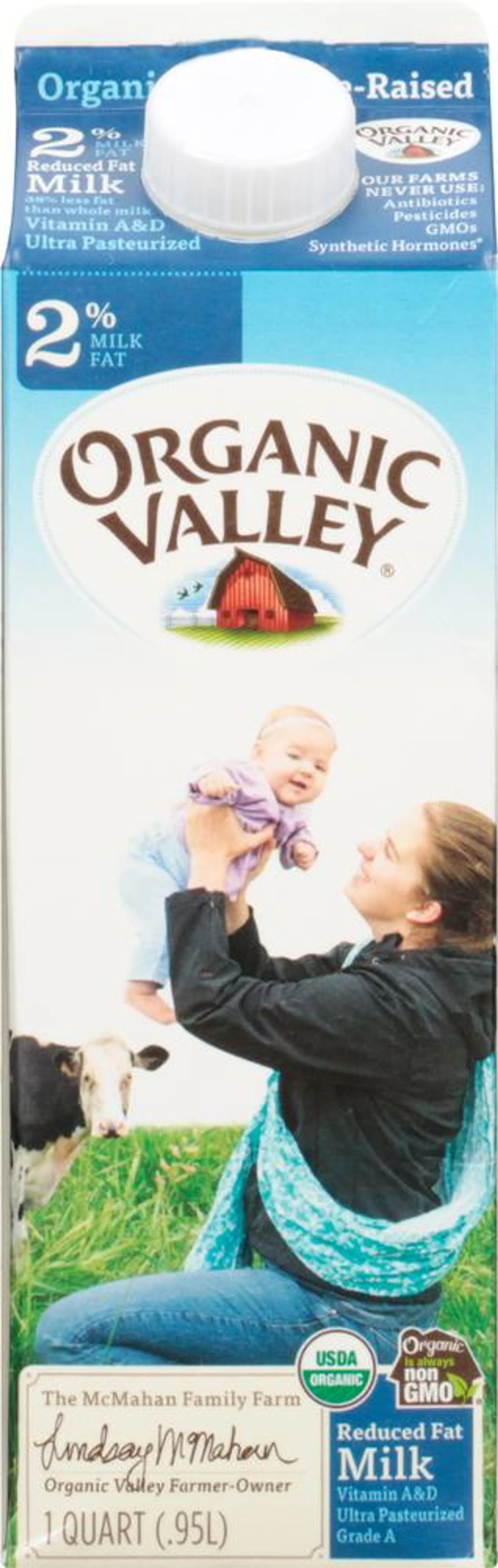 Organic Valley Milk, Reduced Fat