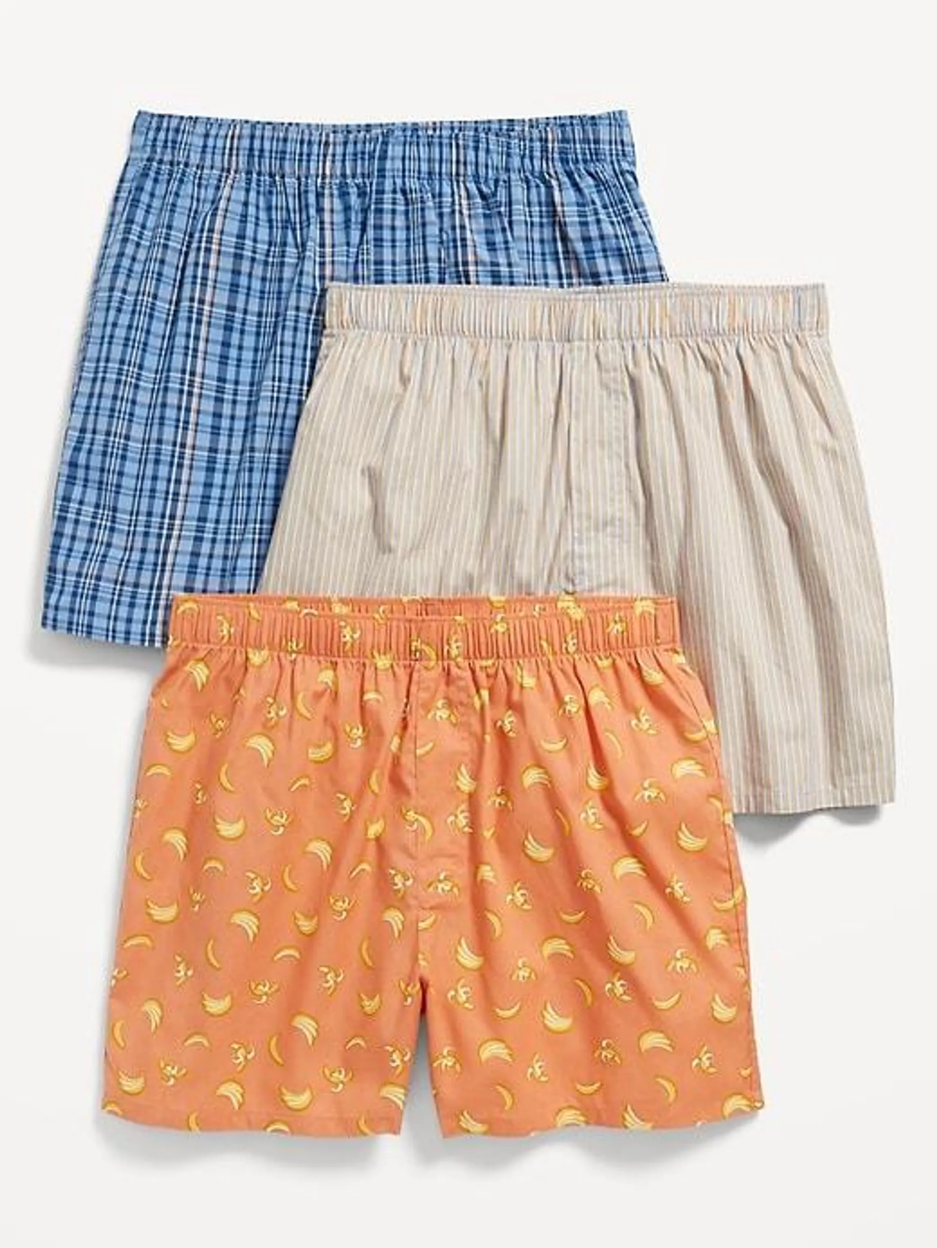 3-Pack Poplin Boxer Shorts