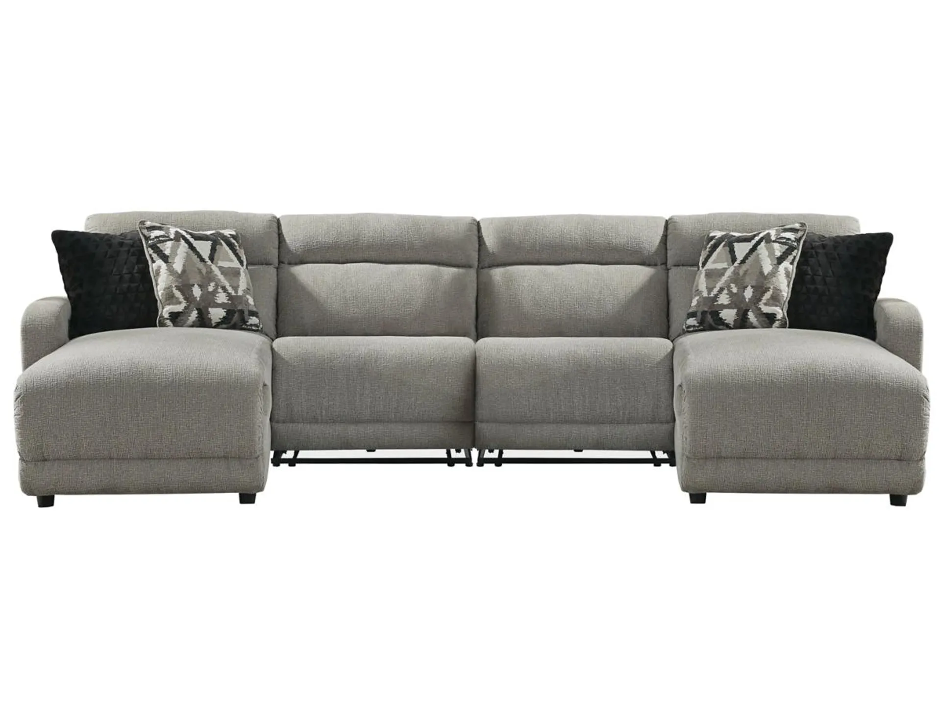 Colleyville 4-Piece Power Reclining Modular Sectional with 2 Reclining Seats and Chaises