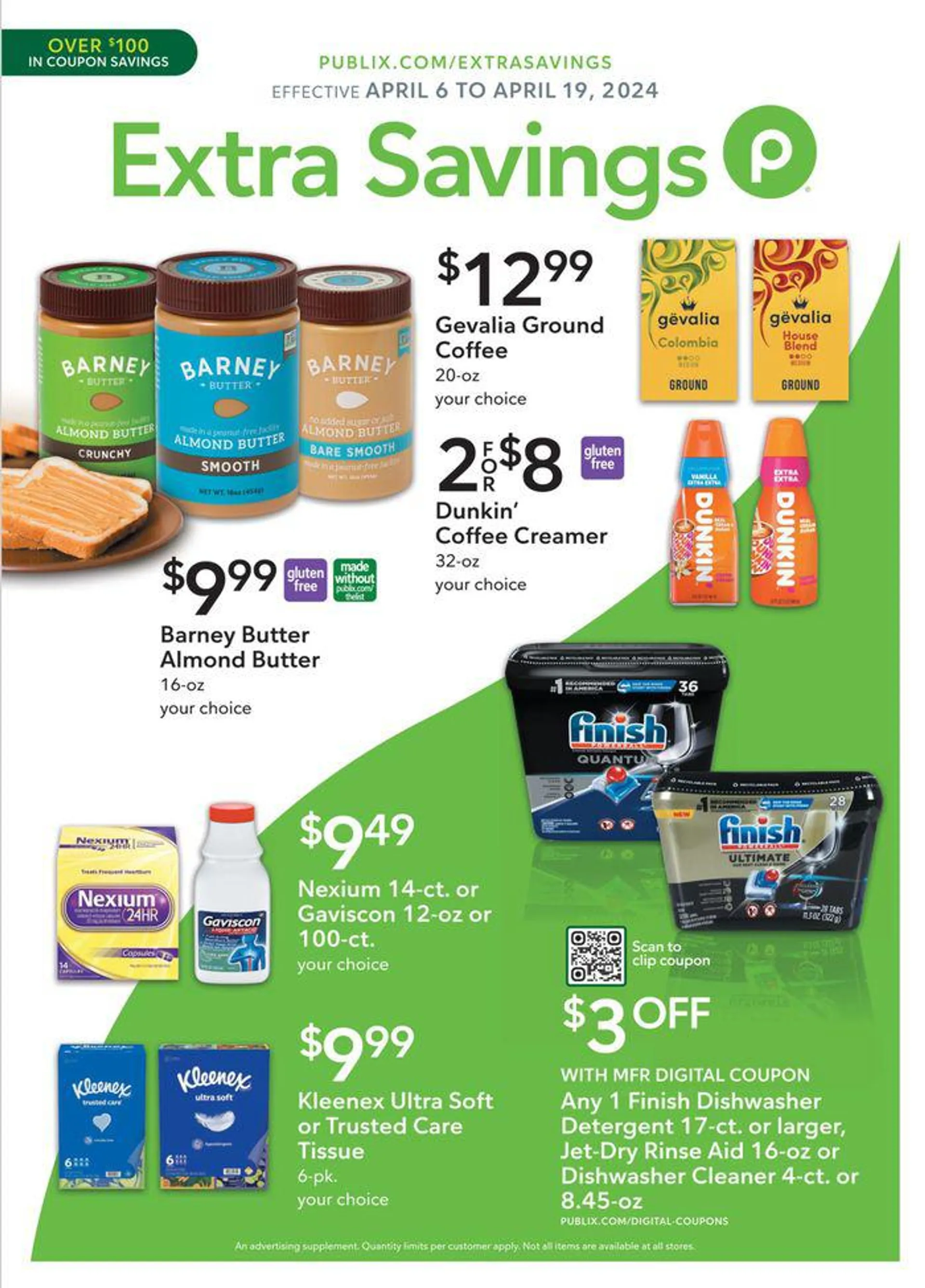 Weekly ad Publix Extra Savings from April 8 to April 19 2024 - Page 1