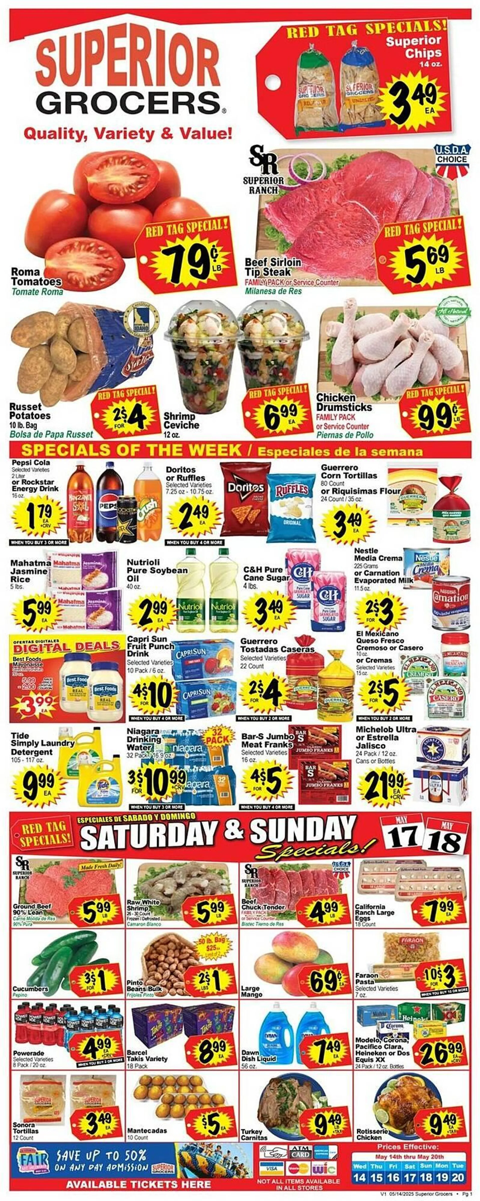 Superior Grocers Weekly Ad - 1