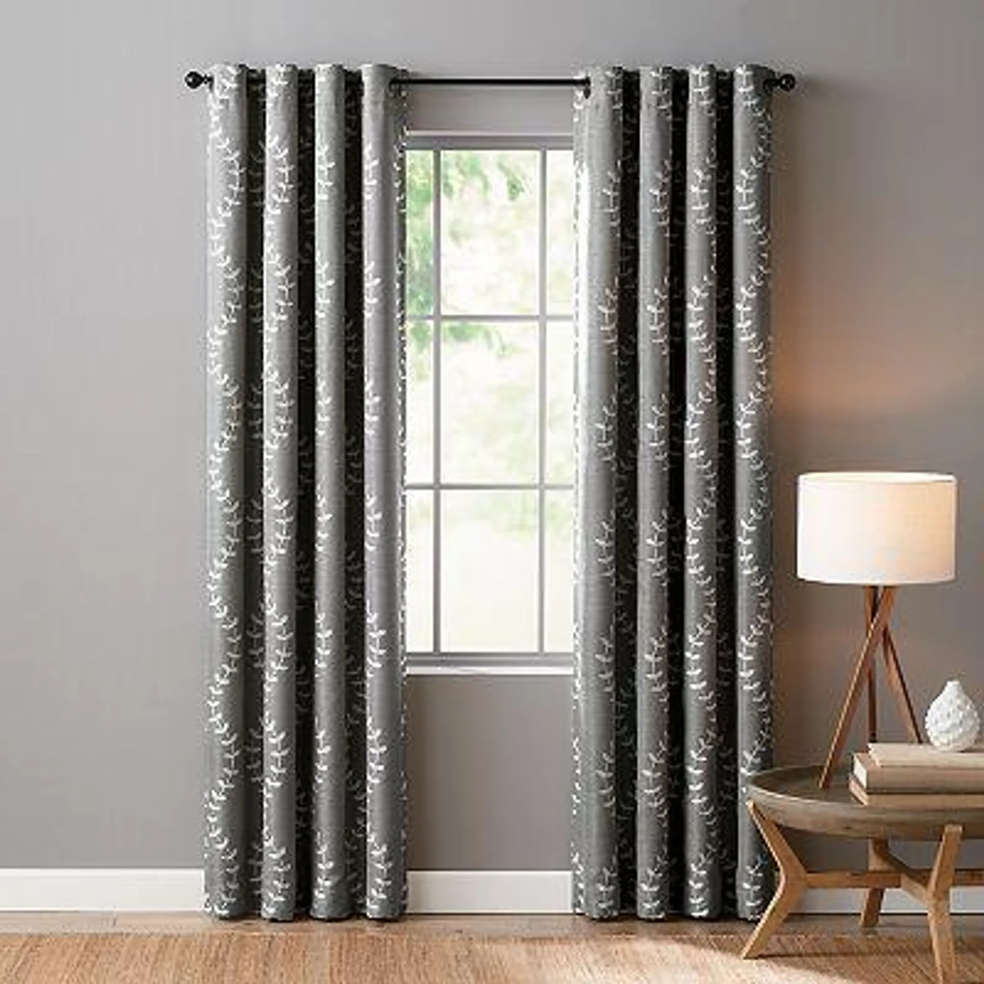 Sonoma Goods For Life® Ultimate Performance 2-Pack Lindley Embroidered 100% Blackout Curtain