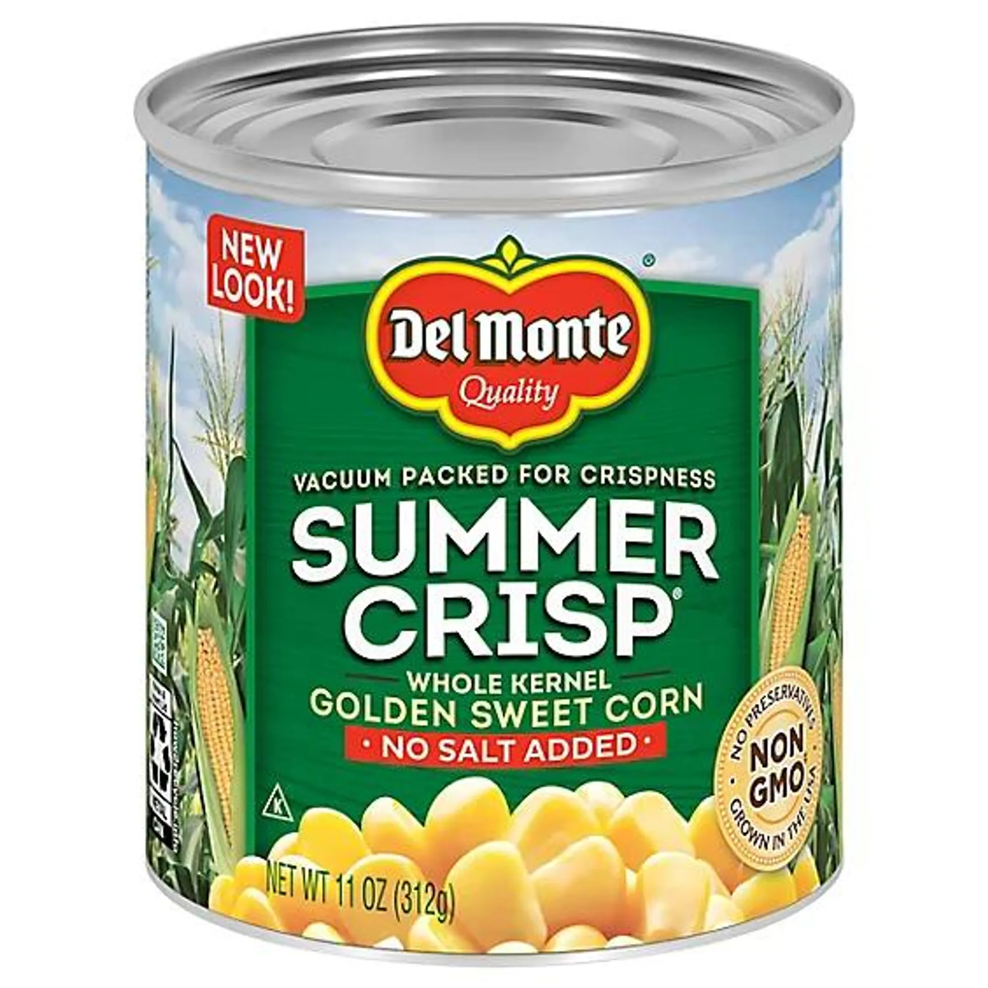 Del Monte Summer Crisp Corn Whole Kernel No Salt Added - 11 Oz