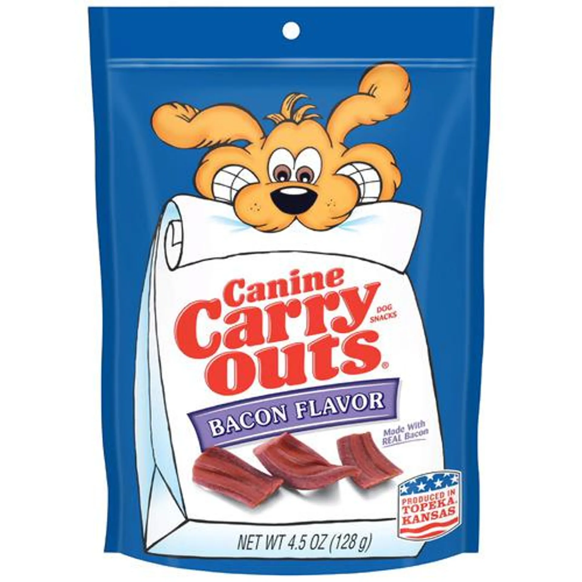 Canine Carry Outs® dog snacks, bacon