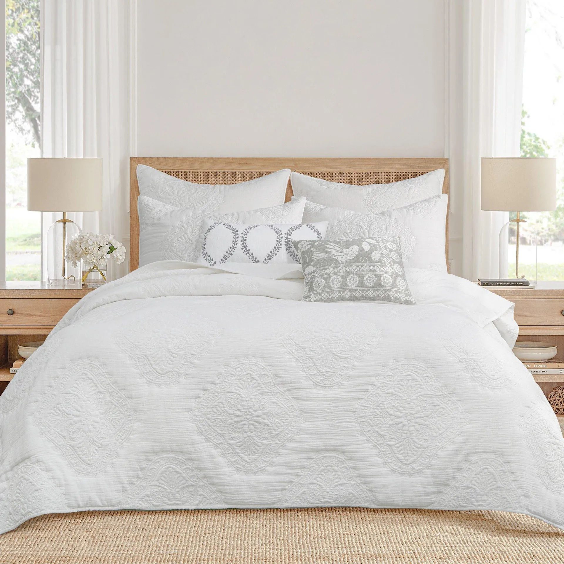 Levtex Home White Muslin Quilt & Sham Set