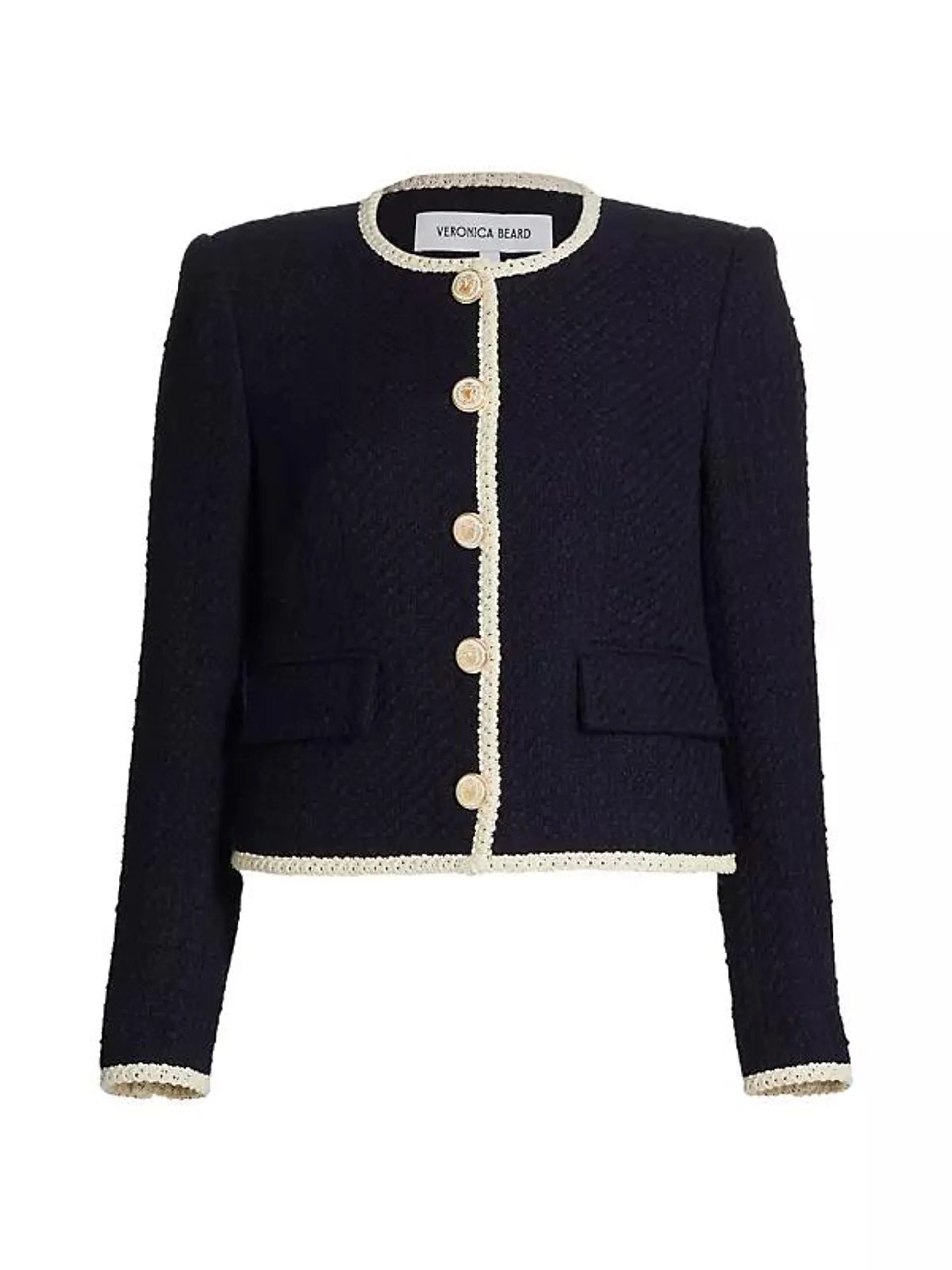 Mabel Tweed Button-Up Jacket