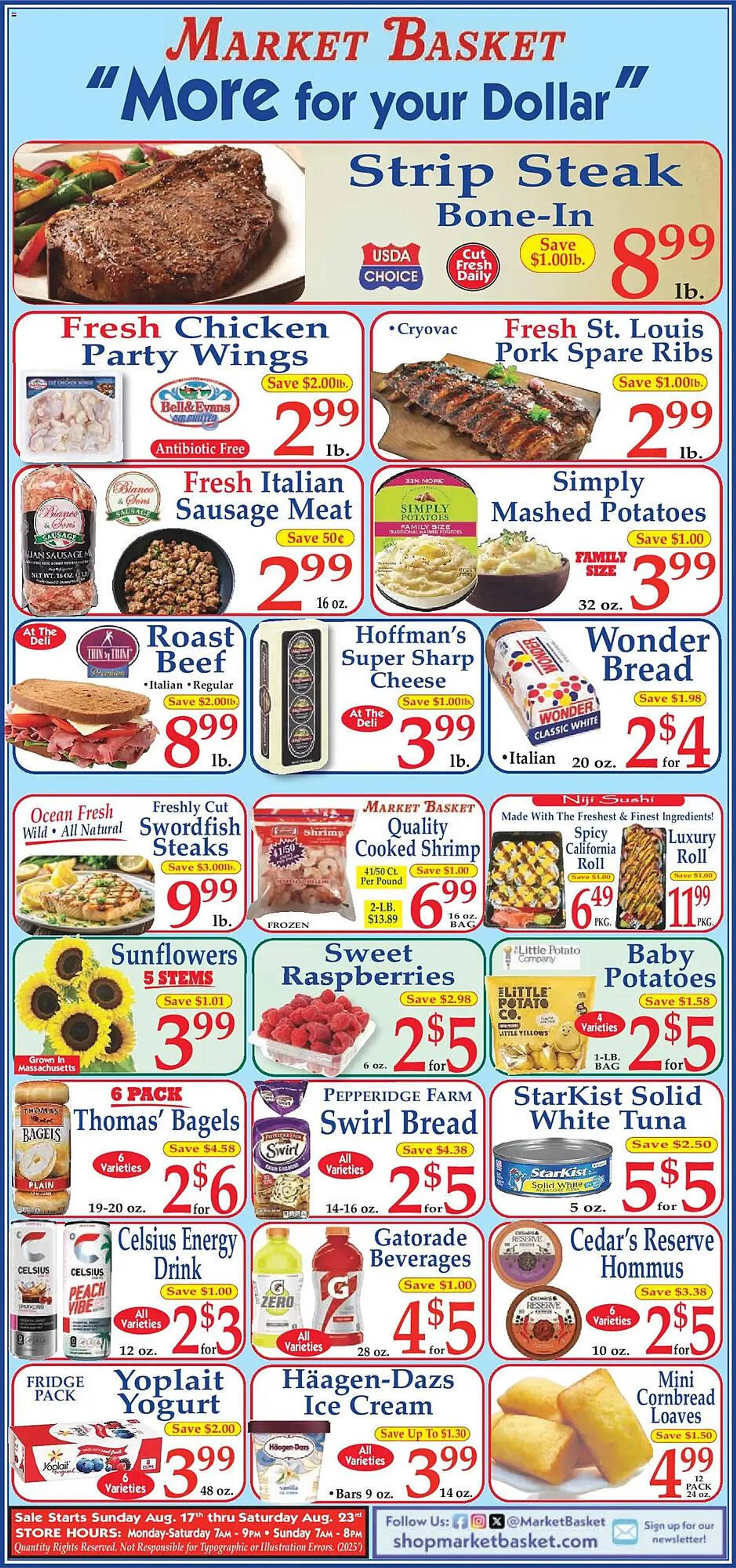 Weekly ad Market Basket Weekly Ad from August 17 to August 23 2025 - Page 1