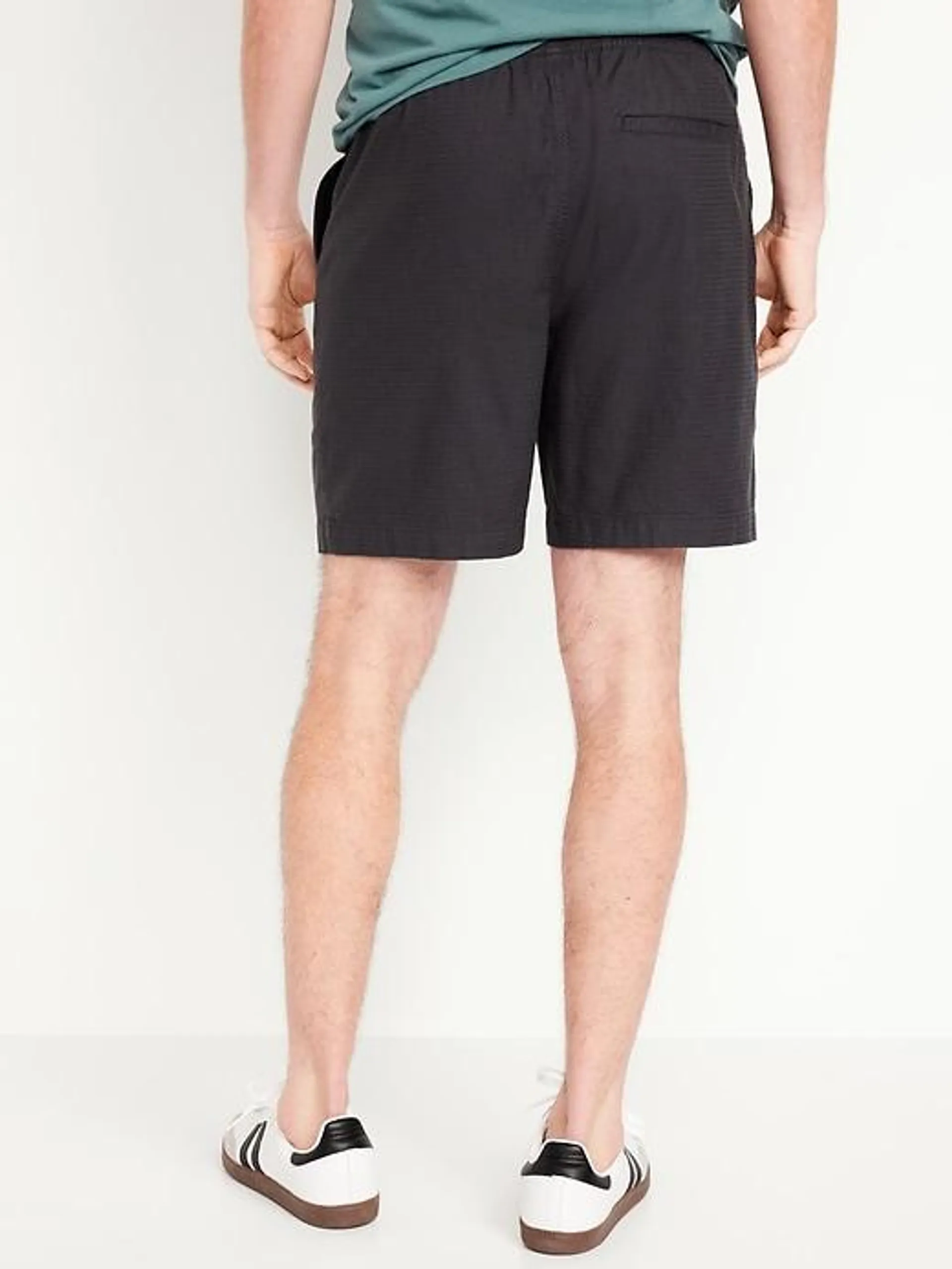 Textured Jogger Shorts -- 7-inch inseam