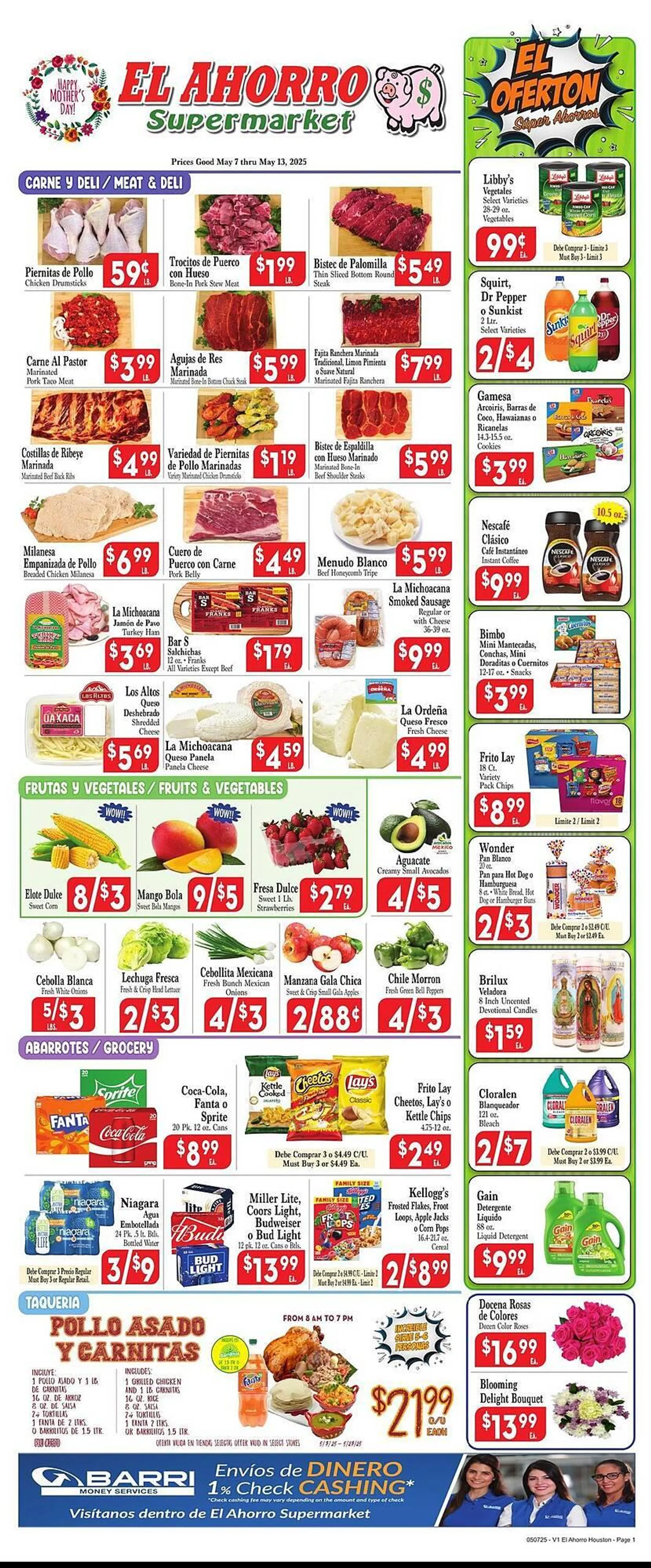 El Ahorro Weekly Ad - 1