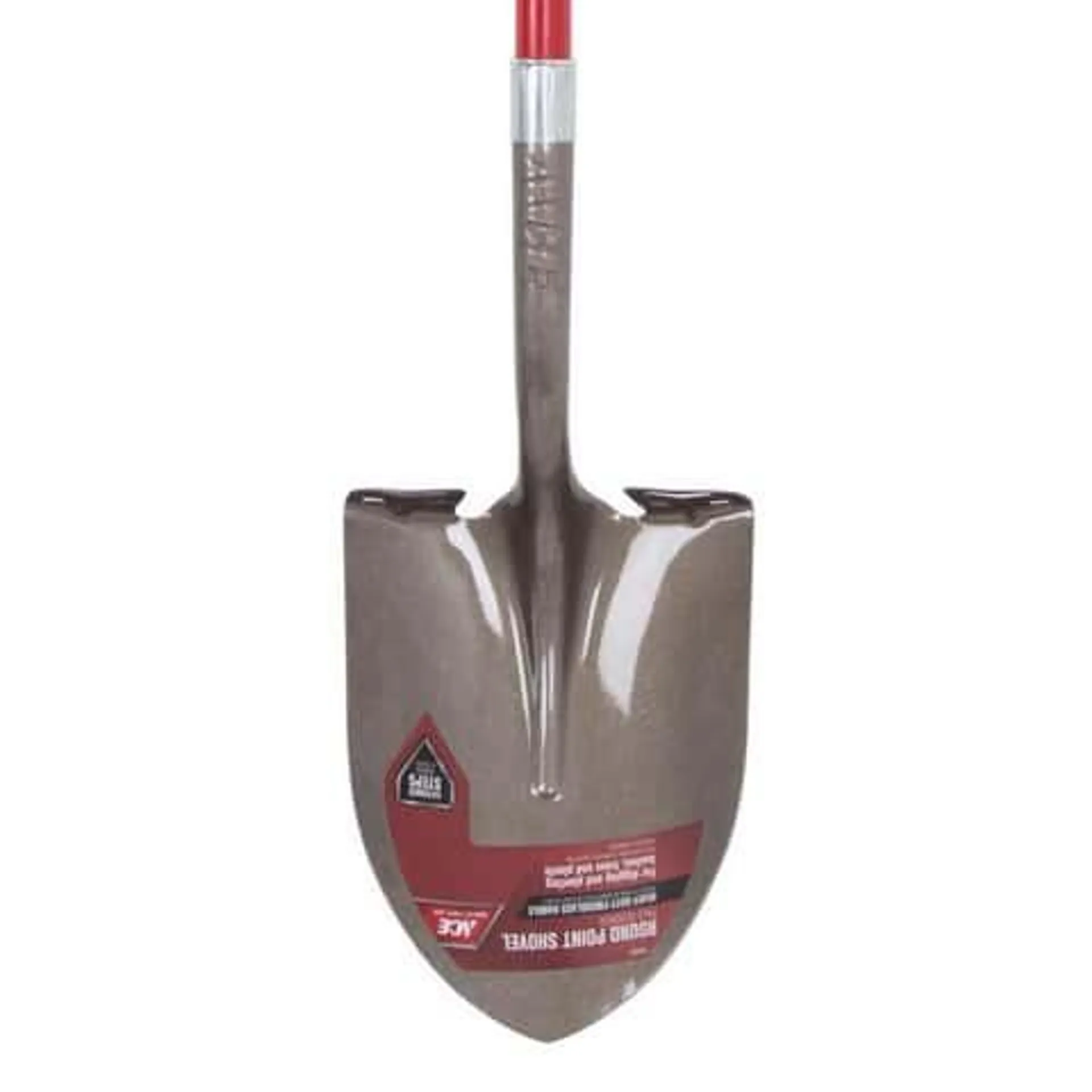 ACE 57.25 in. Steel Round Digging Shovel Fiberglass Handle