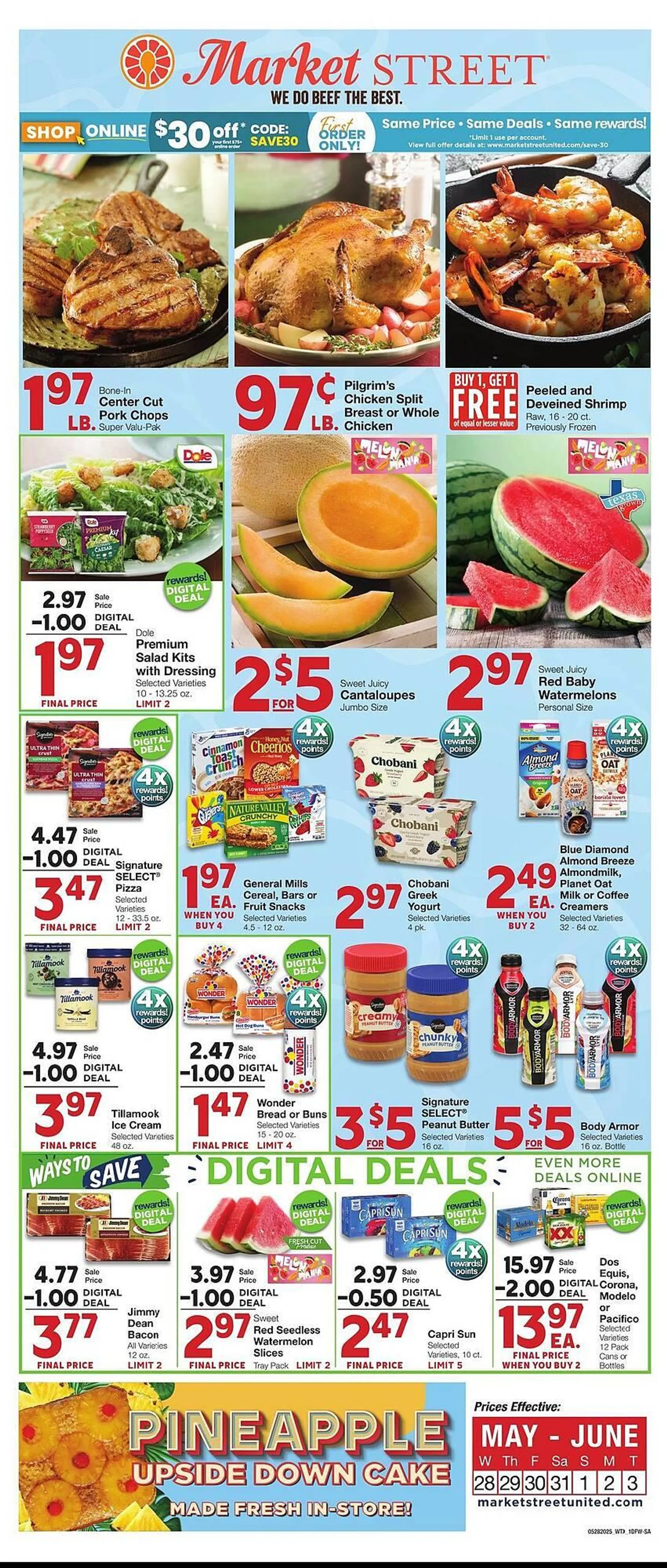 Weekly ad Market Street Weekly Ad from May 28 to June 3 2025 - Page 1