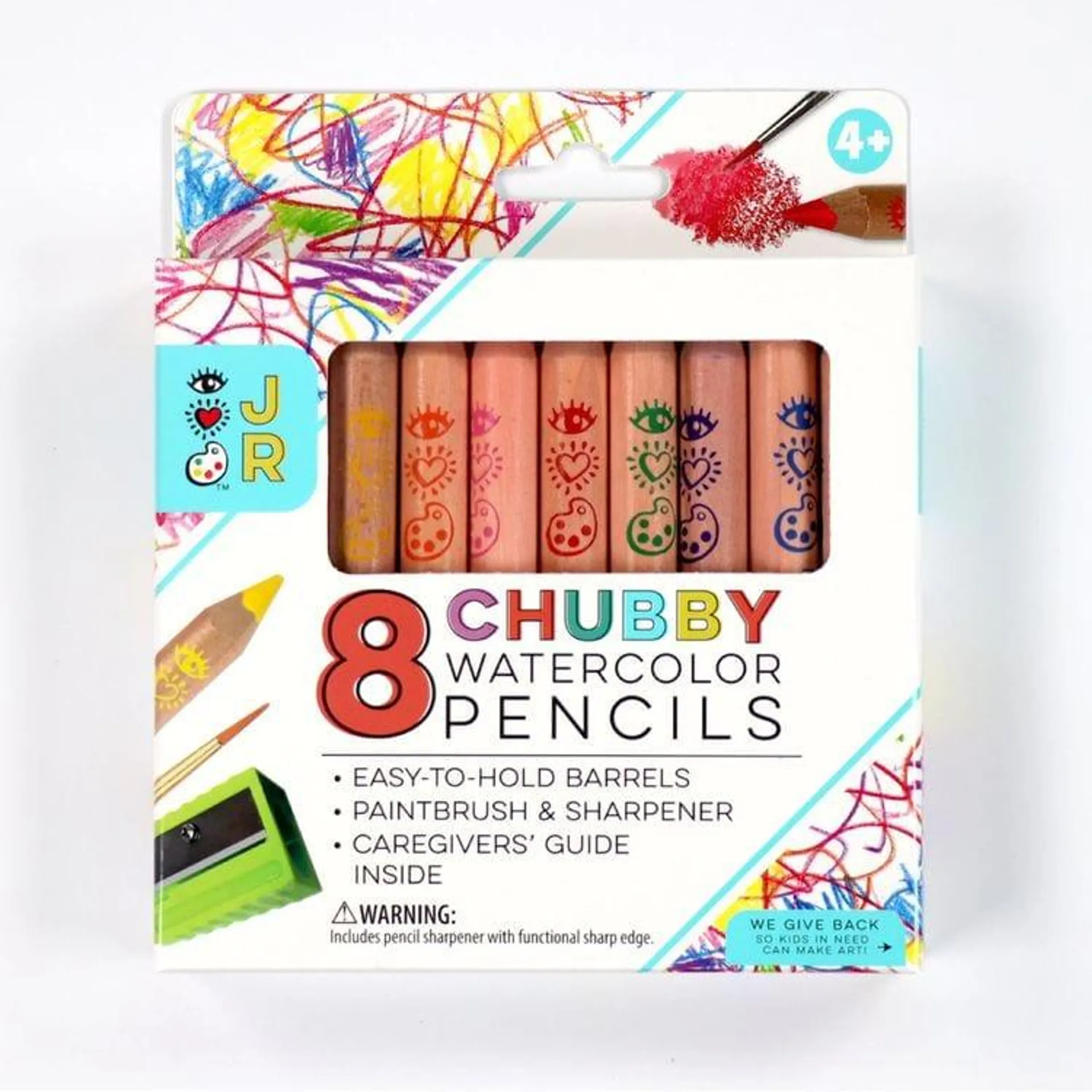 8 Chubby Watercolor Pencils