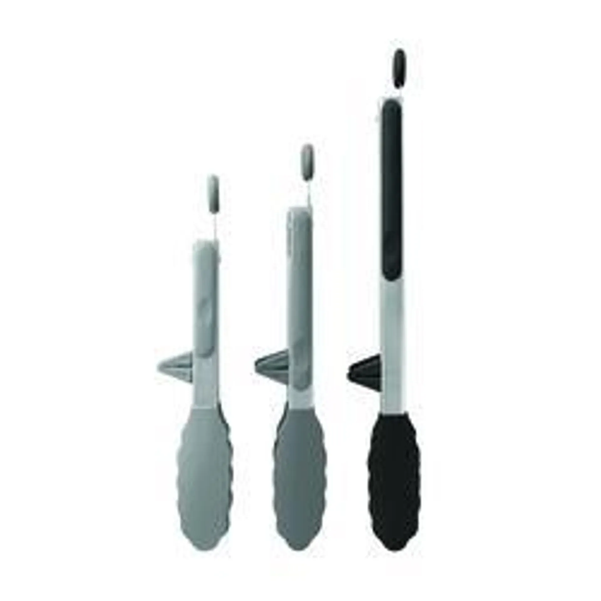 Black Kitchen Tong Set