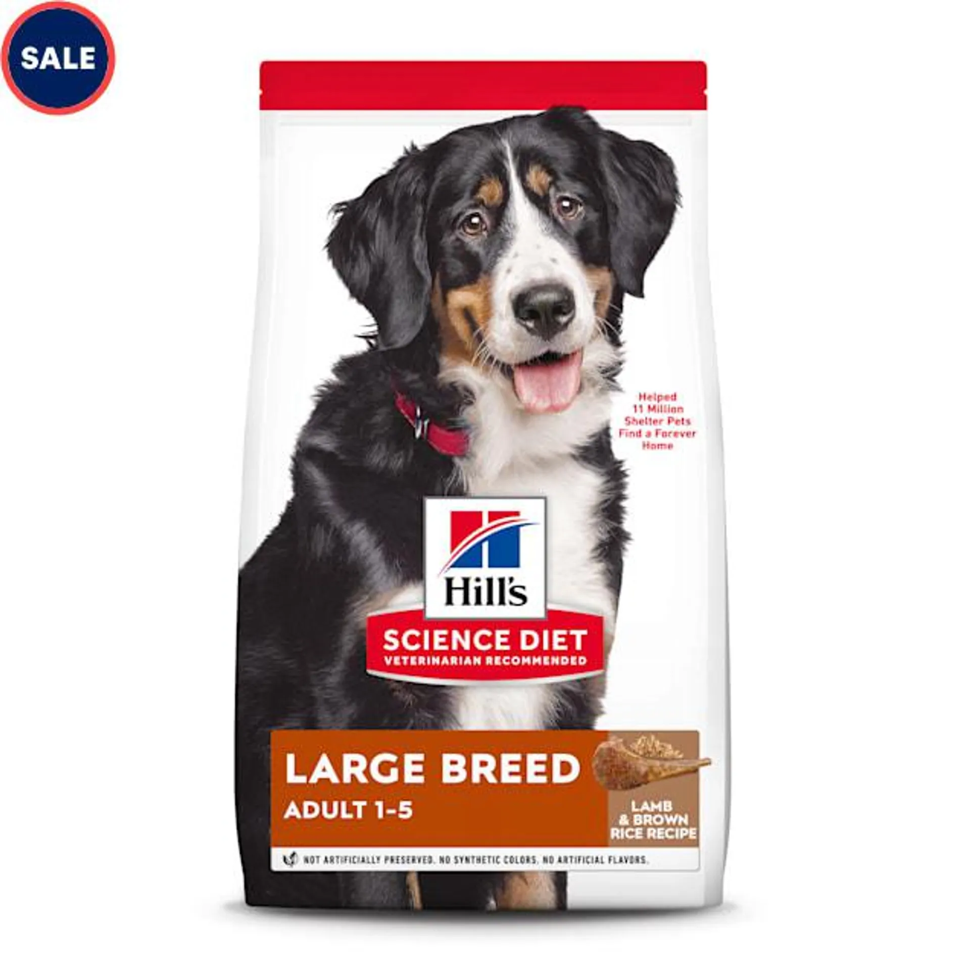 Hill's Science Diet Adult Lamb Meal & Brown Rice Recipe Large Breed Dry Dog Food, 33 lbs.