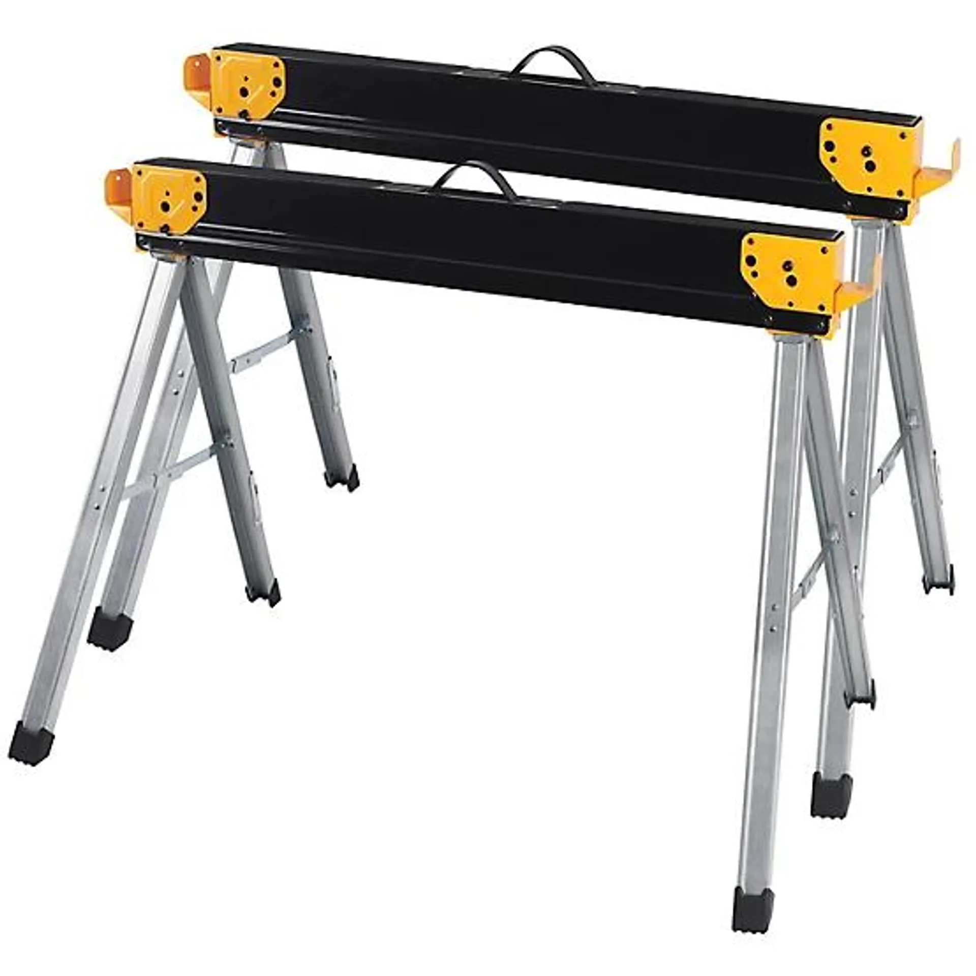 41.3 in. x 23.3 in. 1,100 lb. Capacity Folding Sawhorses, 2-Pack