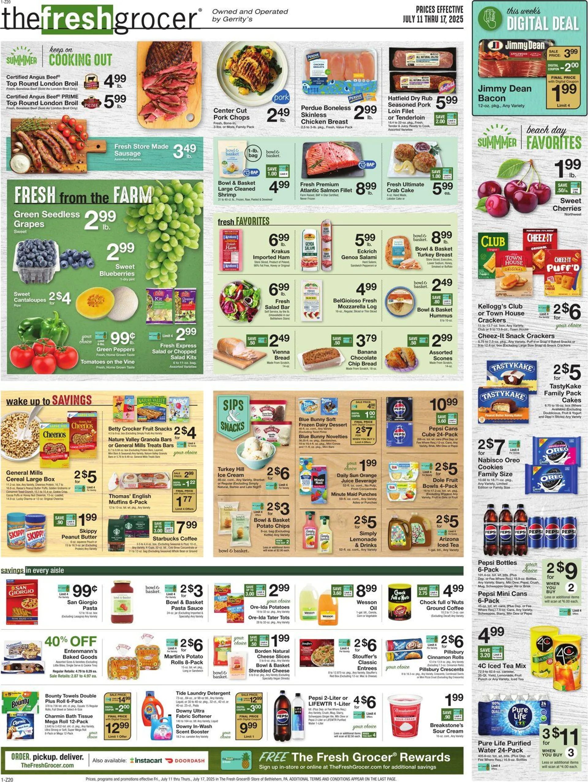 Weekly ad Gerrity's Supermarkets Current weekly ad from July 10 to July 17 2025 - Page 1