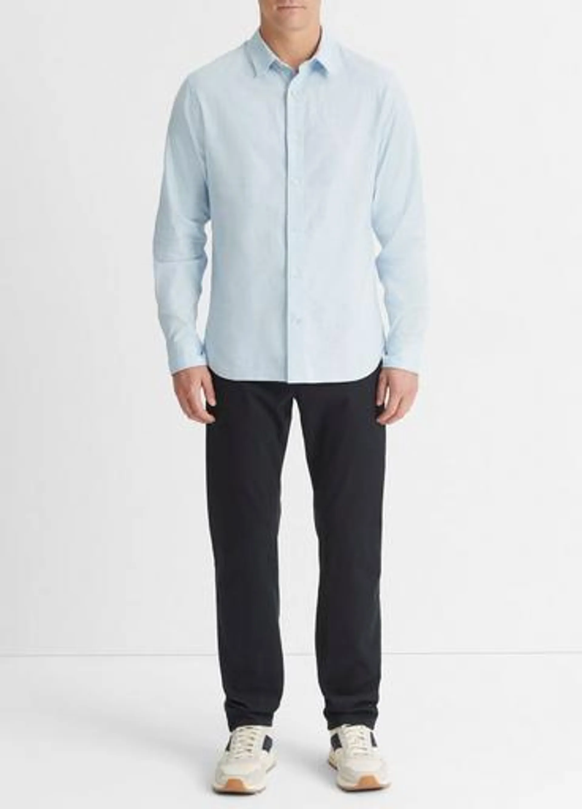 Stretch Oxford Long-Sleeve Shirt