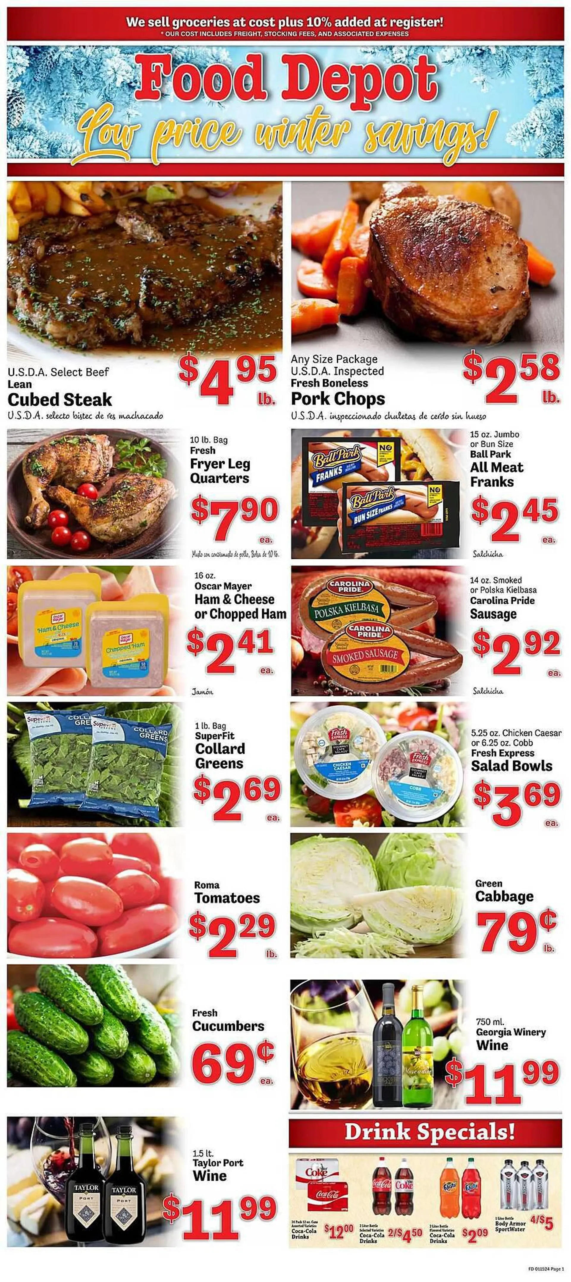 Weekly ad Food Depot Weekly Ad from January 16 to January 21 2024 - Page 1