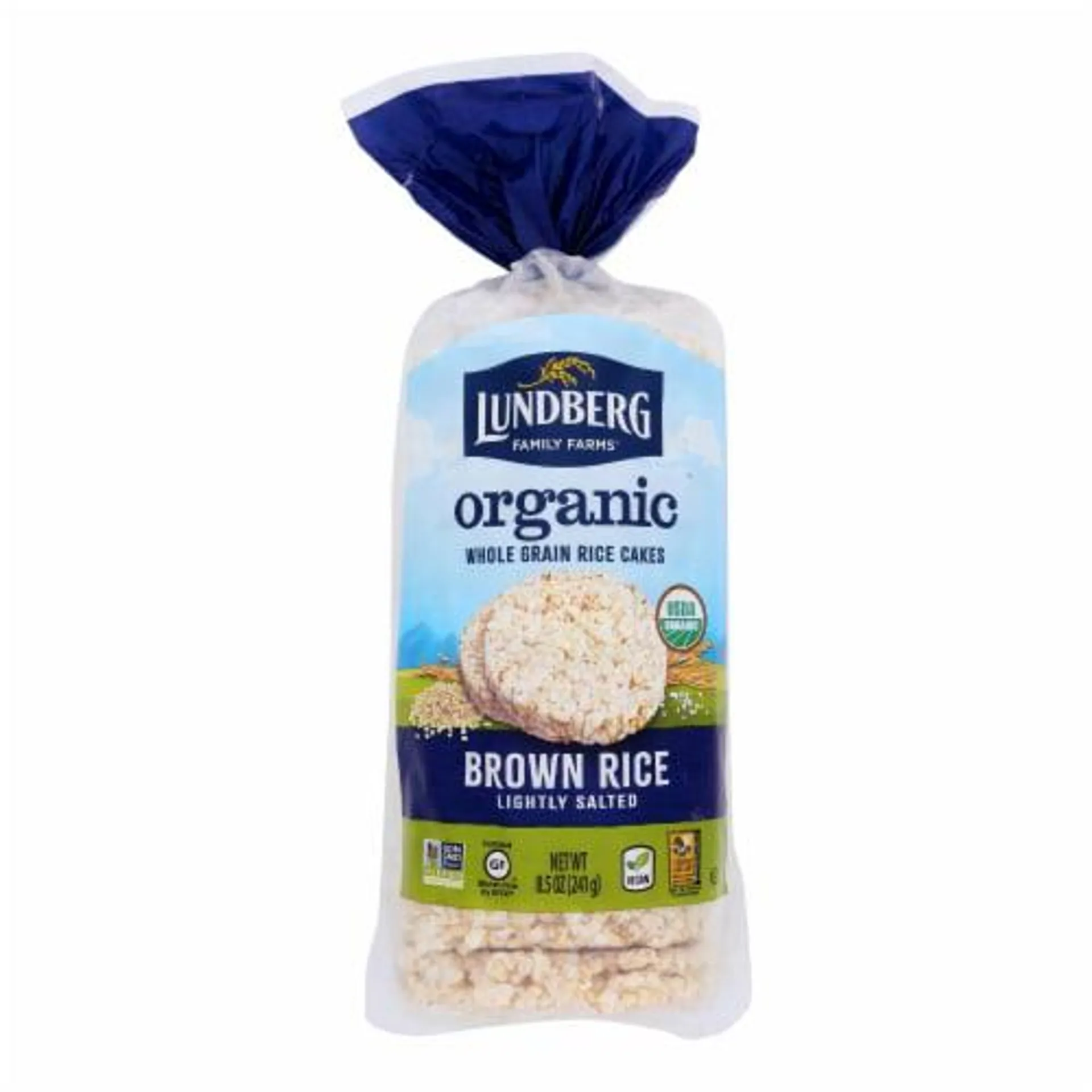 Lundberg Family Farms - Rice Cake Brown Saltd - Case of 6-8.5 oz.